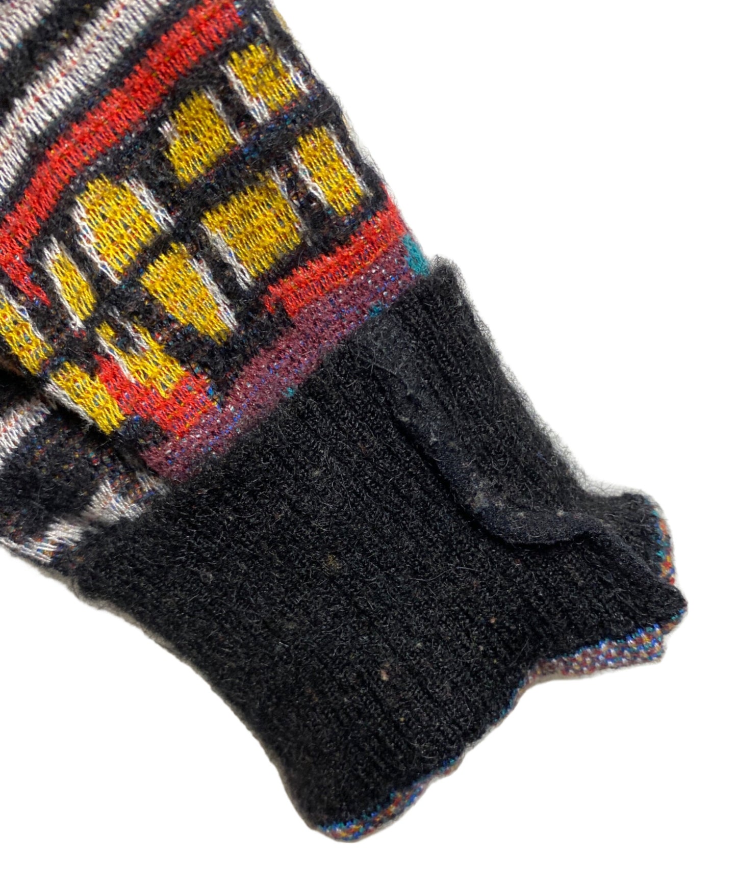 [Pre-owned] WACKO MARIA Jacquard cardigan with all-over pattern BASQUIAT-WM-KN05