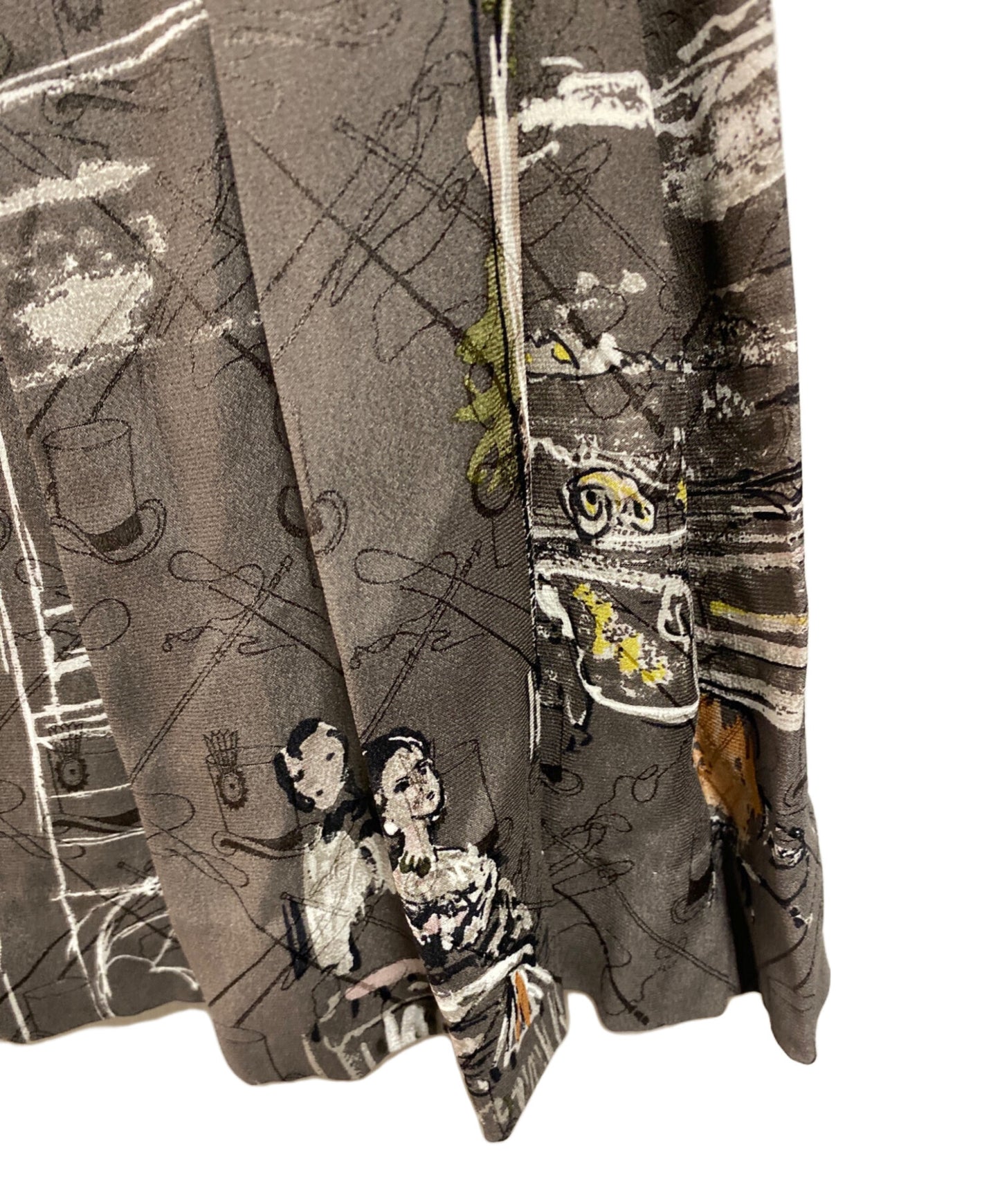 [Pre-owned] HERMES Silk skirt with all-over pattern