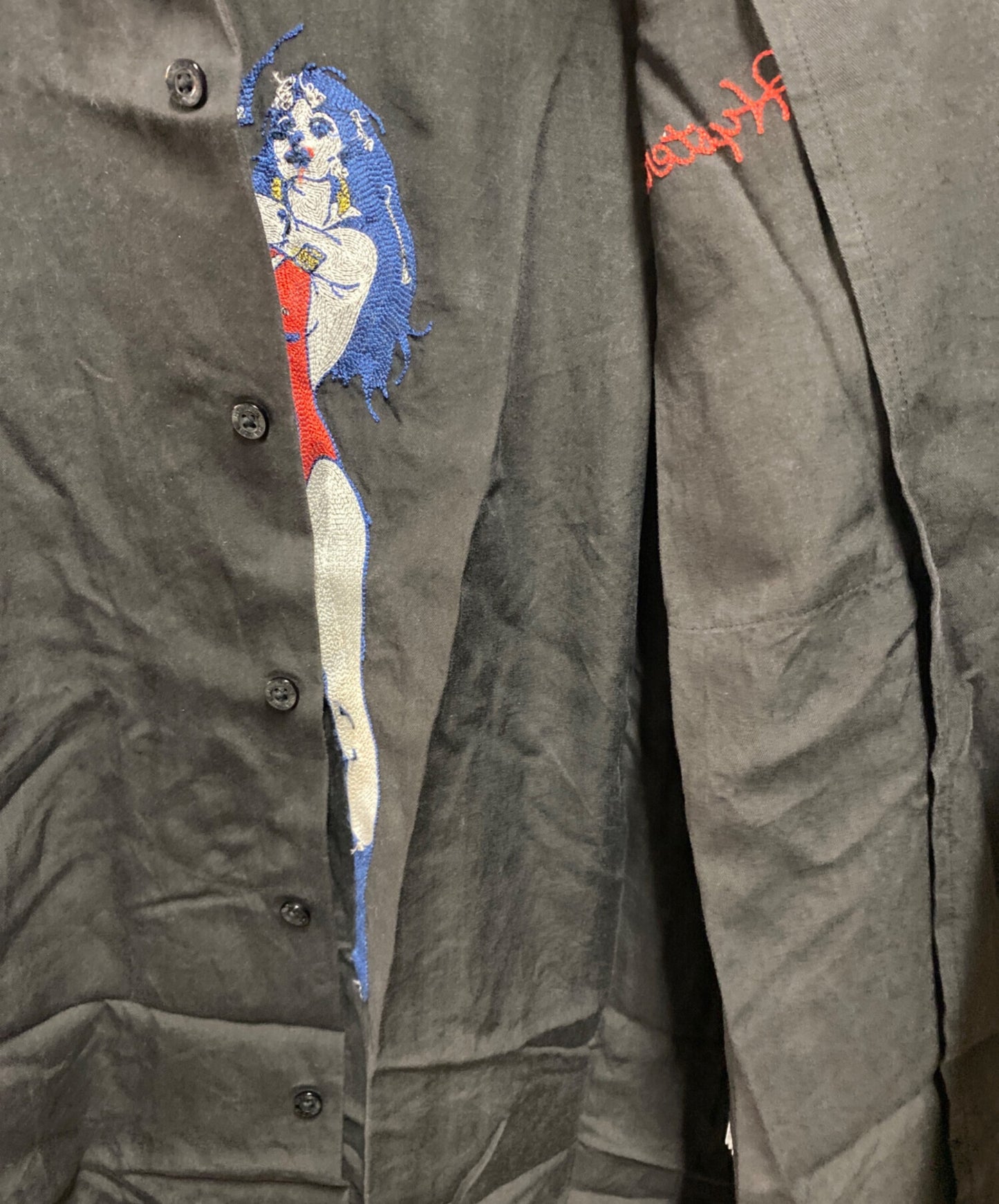 [Pre-owned] Hysteric Glamour VAMPIRELLA embroidered bowling shirt 02222AH04