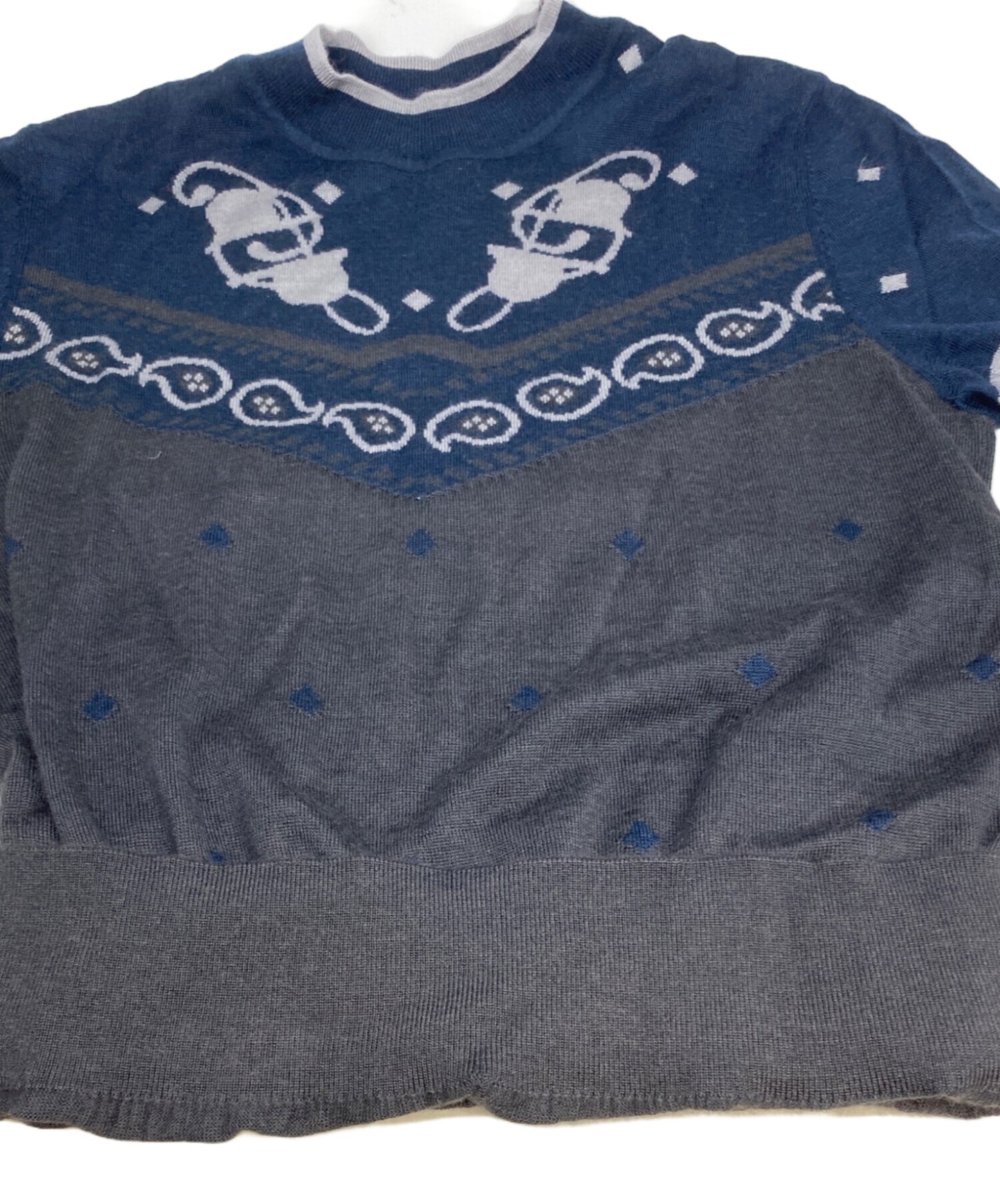 [Pre-owned] HERMES Cashmere silk short-sleeved knit 2H2622D8