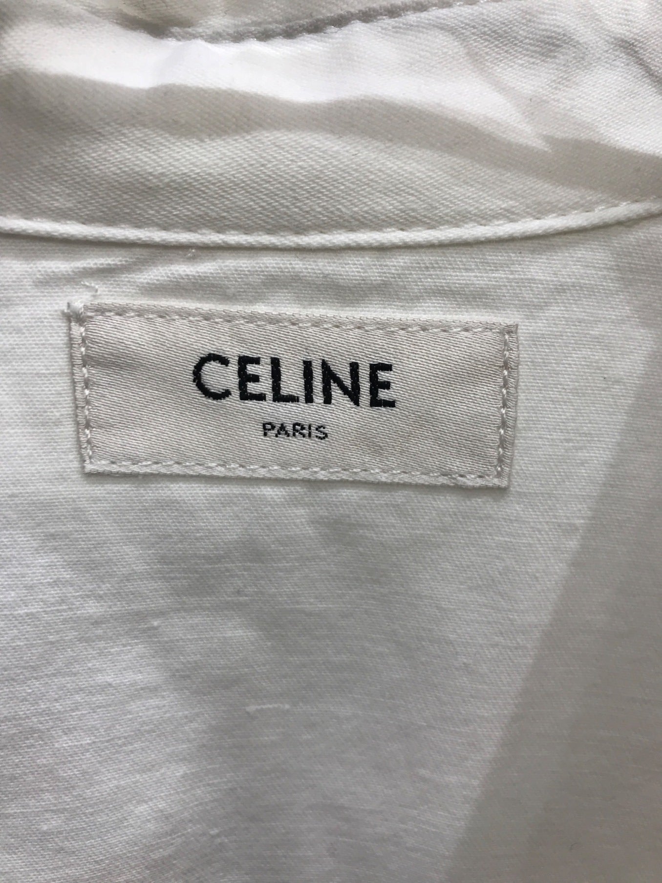 [Pre-owned] CELINE Cotton Western Long Sleeve Shirt 2T224806S
