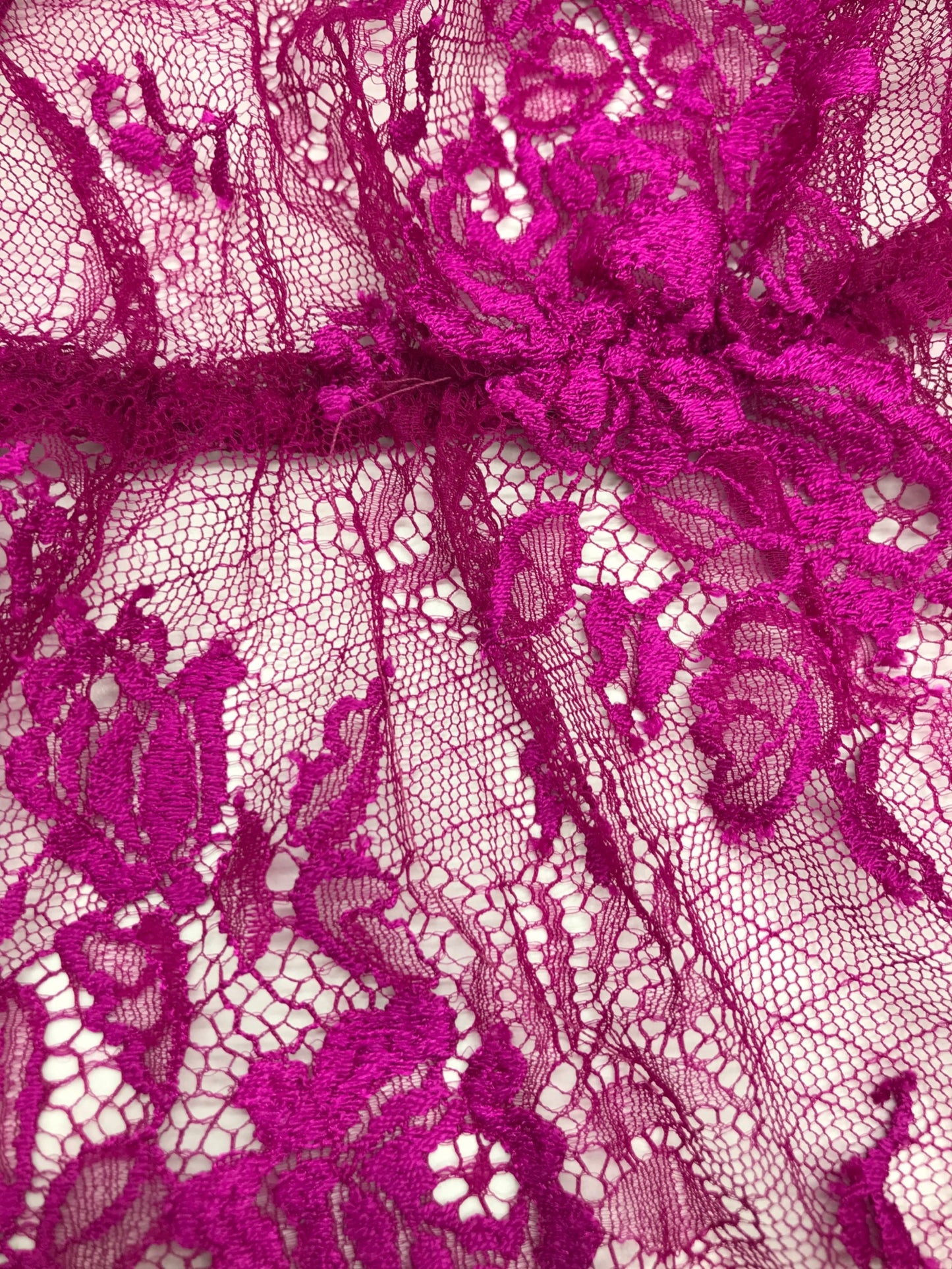 [Pre-owned] BALENCIAGA Fuchsia Lace Blouse 479897 TWG01