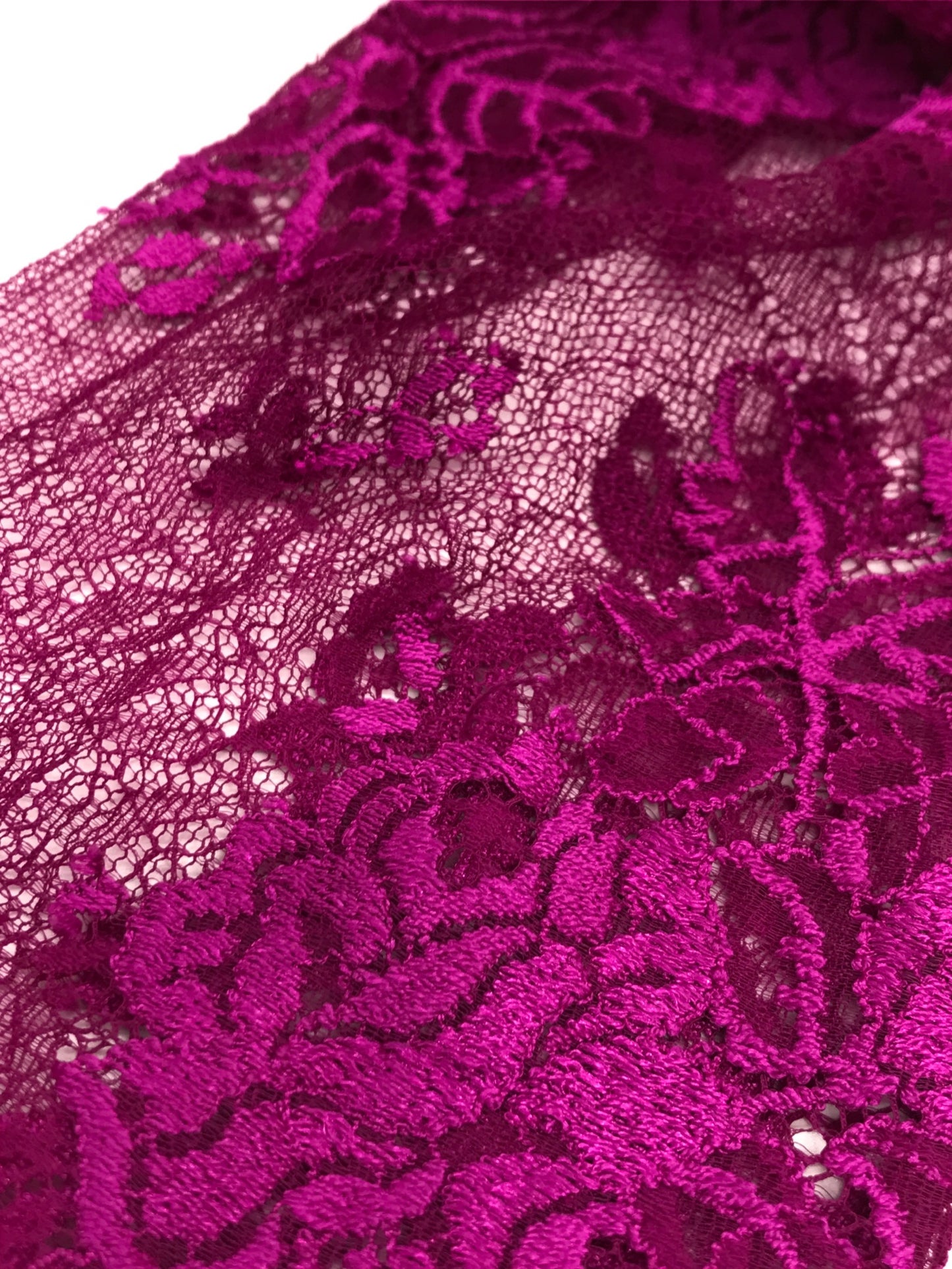 [Pre-owned] BALENCIAGA Fuchsia Lace Blouse 479897 TWG01