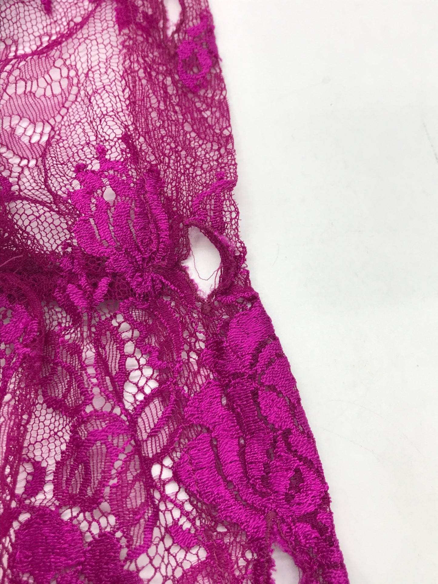 [Pre-owned] BALENCIAGA Fuchsia Lace Blouse 479897 TWG01