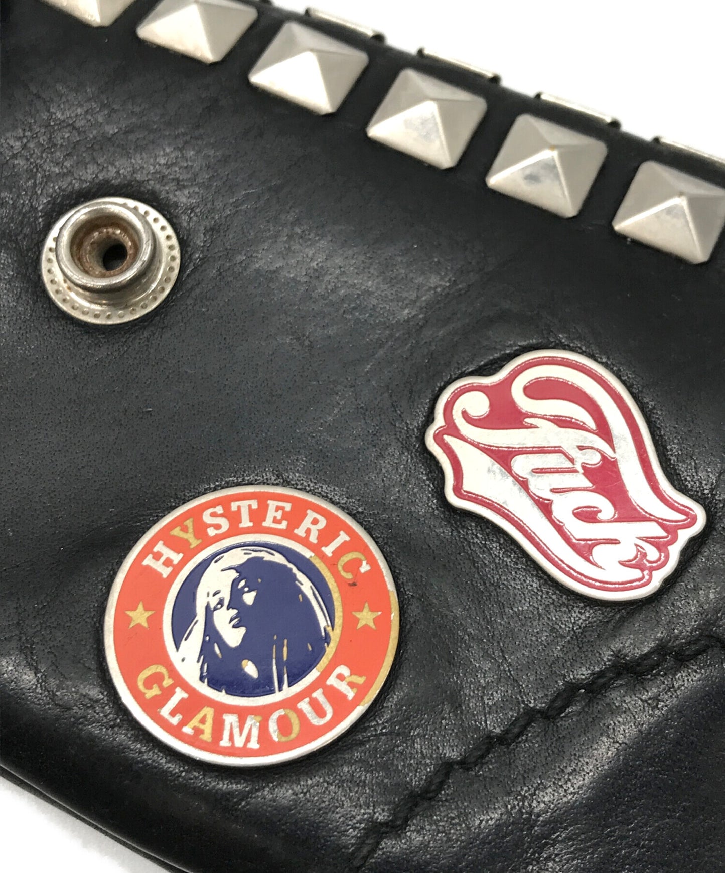 [Pre-owned] Hysteric Glamour Studded leather wallet