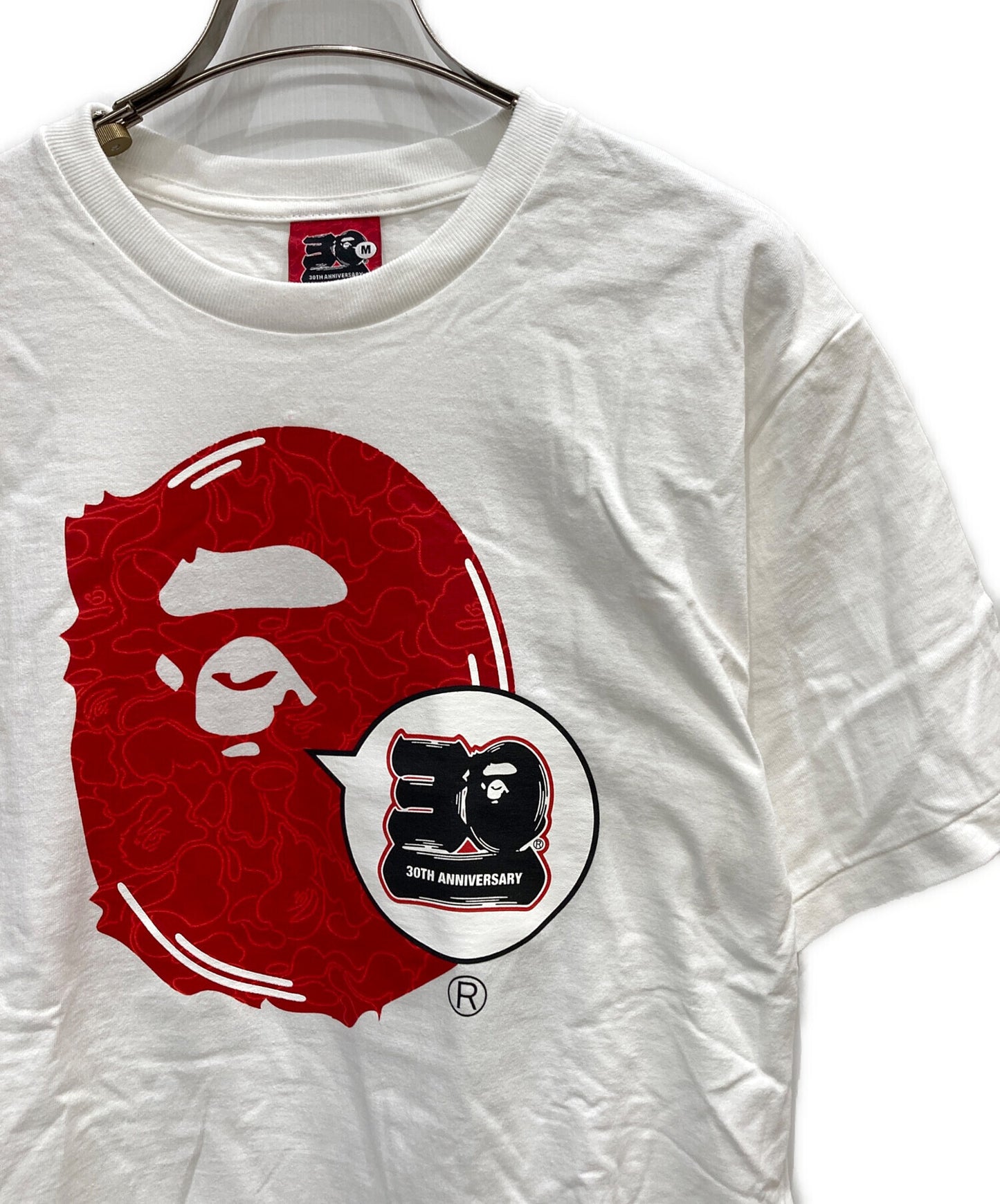 [Pre-owned] A BATHING APE 30th Anniversary Logo Print T-Shirt 001TEJ701006F