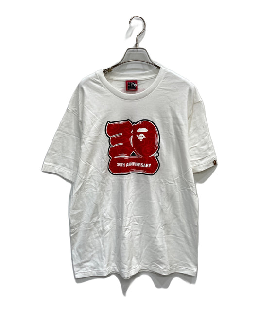 [Pre-owned] A BATHING APE 30th Anniversary Logo Print T-Shirt 001TEJ701002F