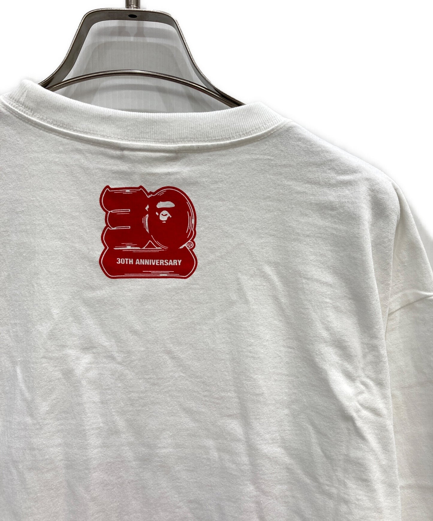 [Pre-owned] A BATHING APE 30th Anniversary Logo Print T-Shirt 001TEJ701001F