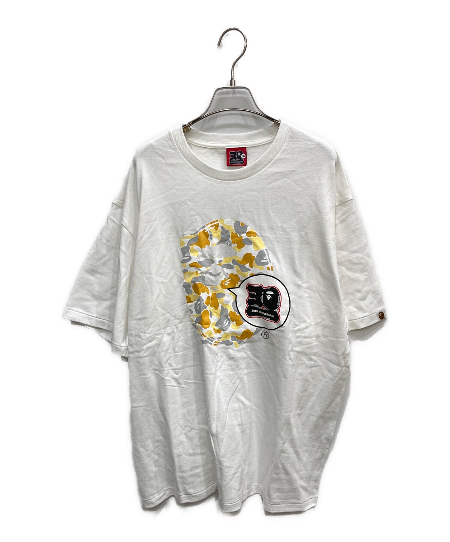 [Pre-owned] A BATHING APE 30th Anniversary Logo Print T-Shirt 001TEJ221026F