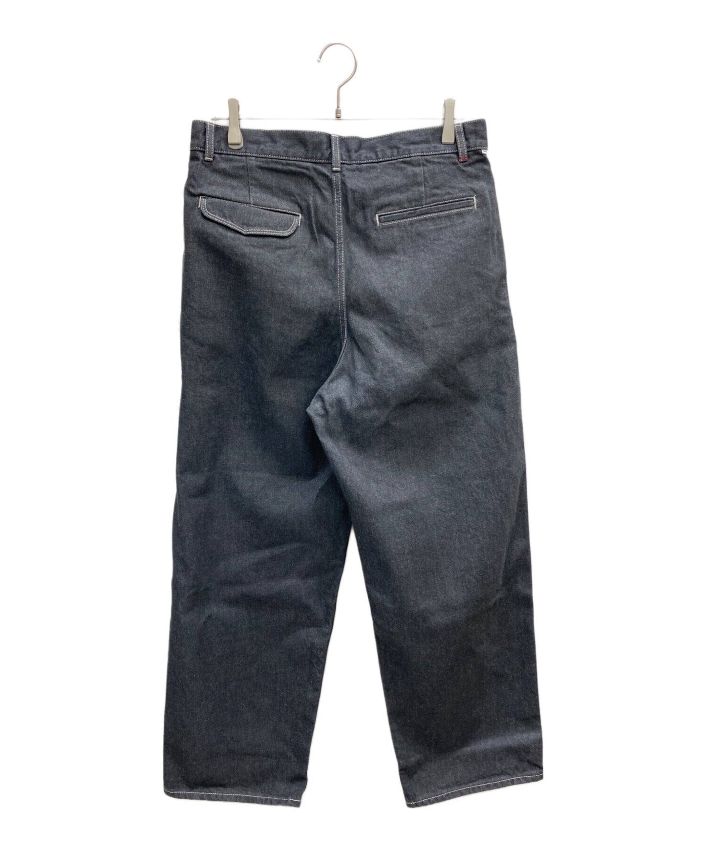 [Pre-owned] Graphpaper Gray Tone Cone Denim Two-Tuck Pants GM252-40067RB