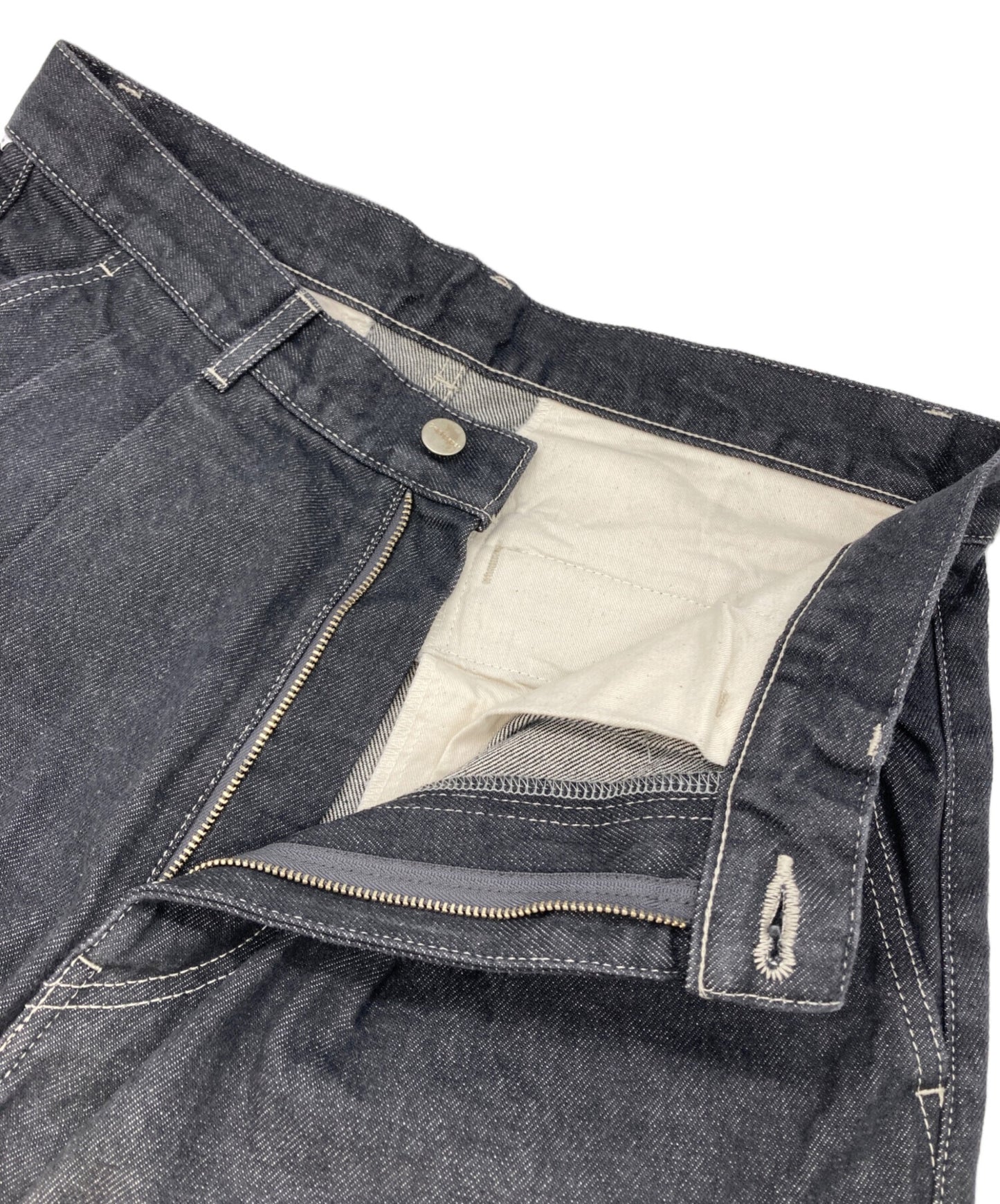 [Pre-owned] Graphpaper Gray Tone Cone Denim Two-Tuck Pants GM252-40067RB