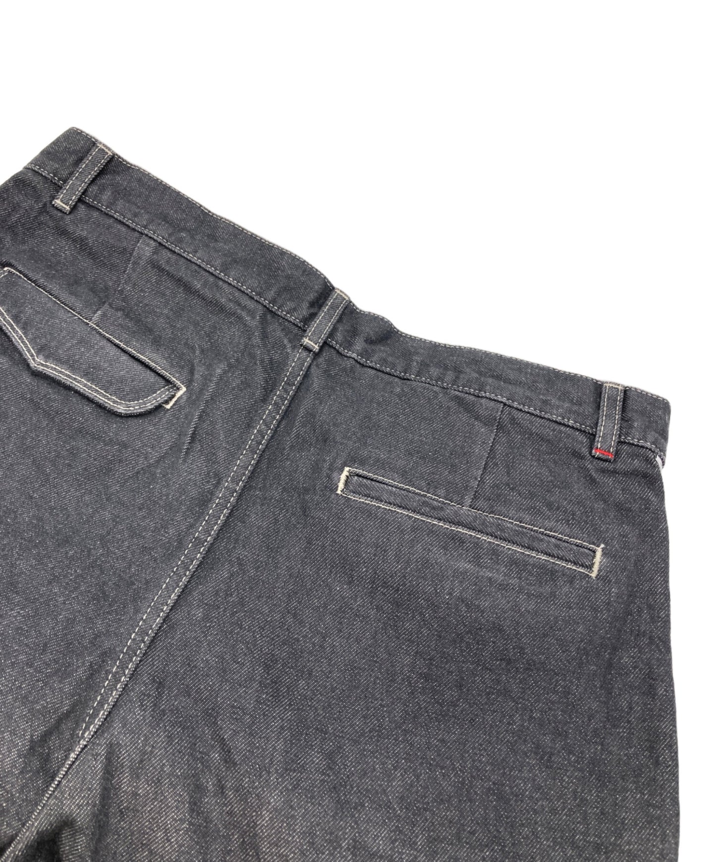 [Pre-owned] Graphpaper Gray Tone Cone Denim Two-Tuck Pants GM252-40067RB