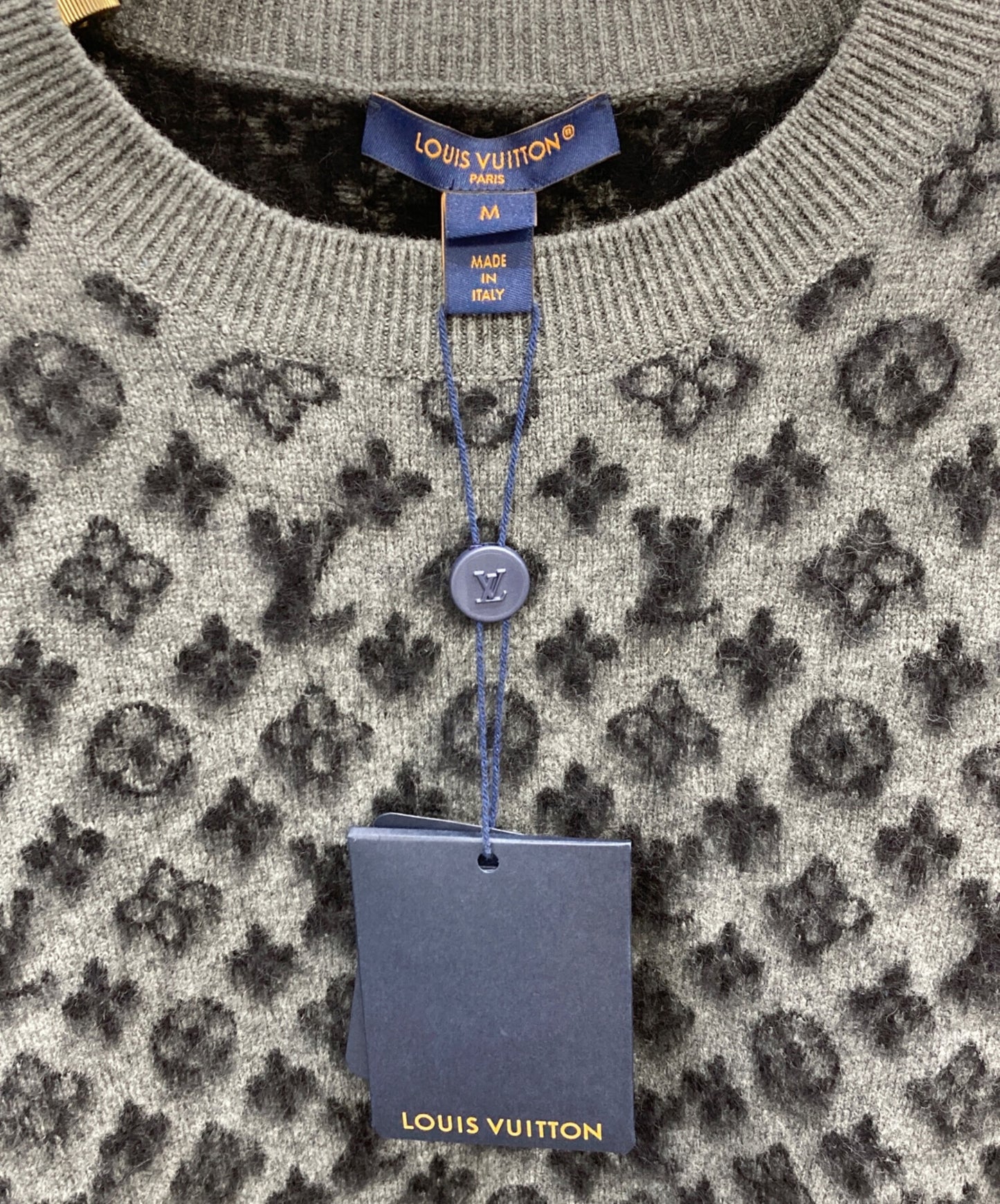 [Pre-owned] LOUIS VUITTON Brushed Monogram Crewneck Knit RW261WW XJS FUKL05
