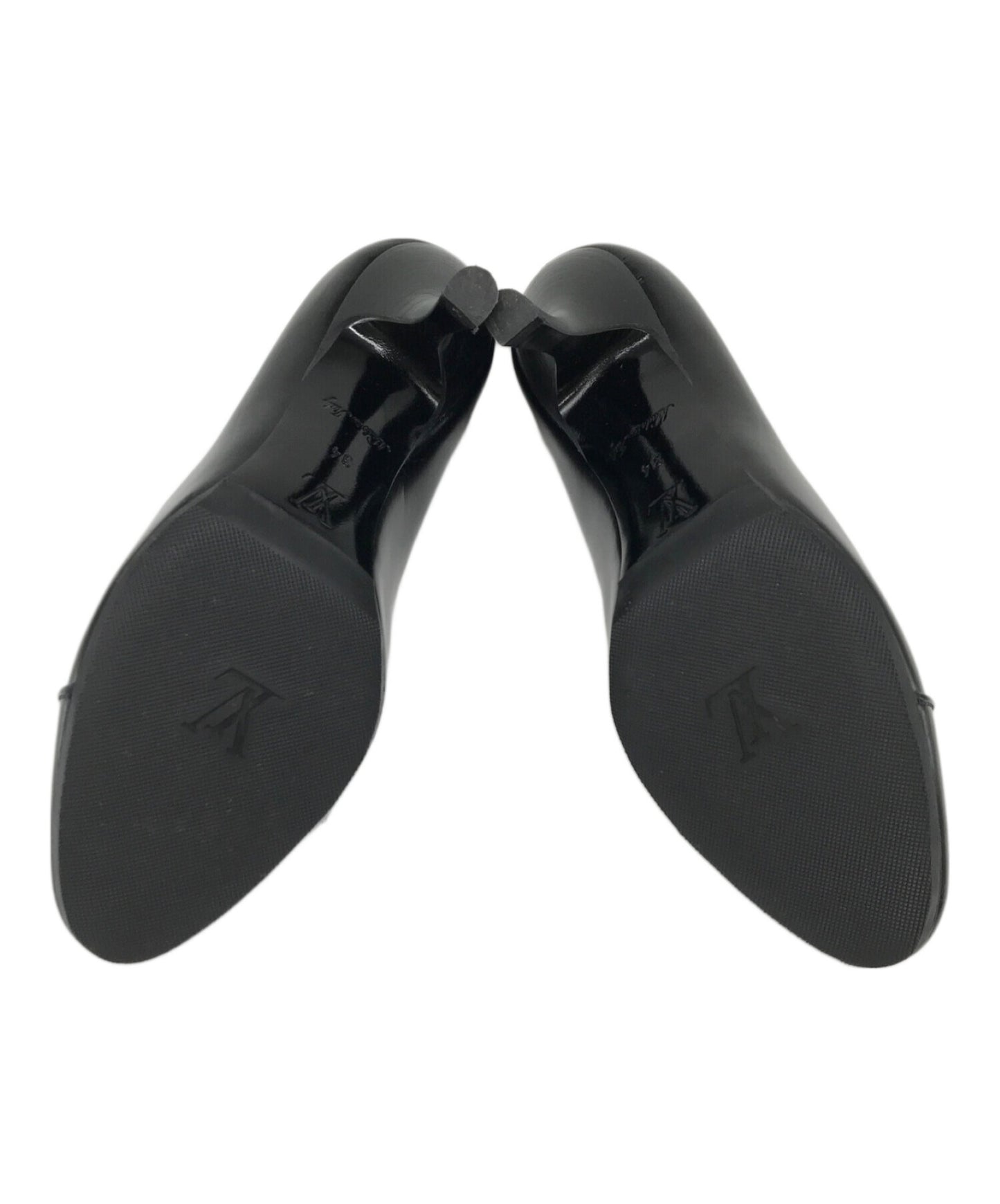 [Pre-owned] LOUIS VUITTON LV Logo Chain Pumps LOUIS VUITTON Louis Vuitton Heeled Pumps Made in Italy NL0048 NL0048