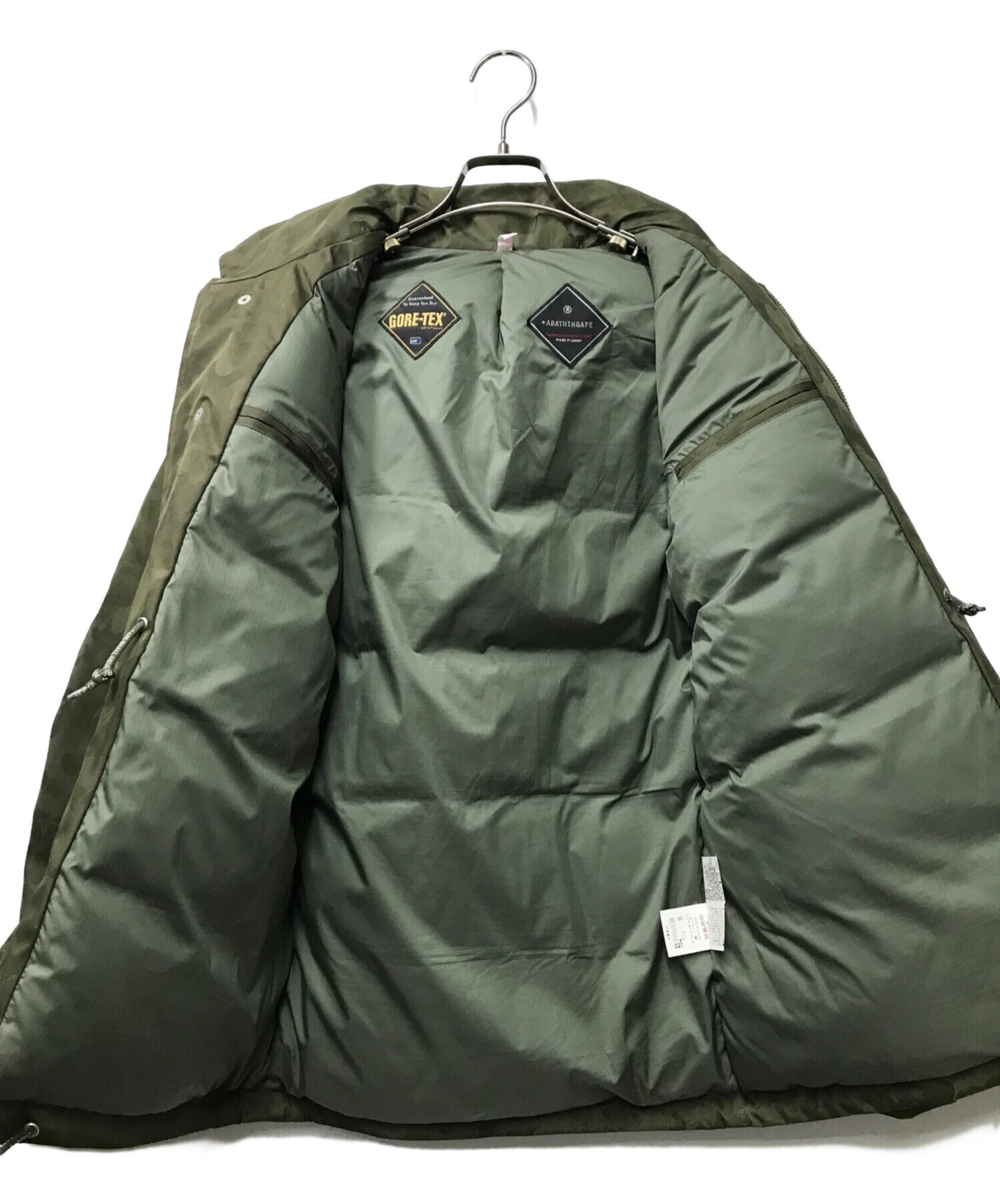 [Pre-owned] A BATHING APE M-65 Camo Down Field Jacket A BATHING APE Abasing Ape Camouflage No Wear Made in Japan GORE-TEX GTX Gore-Tex
