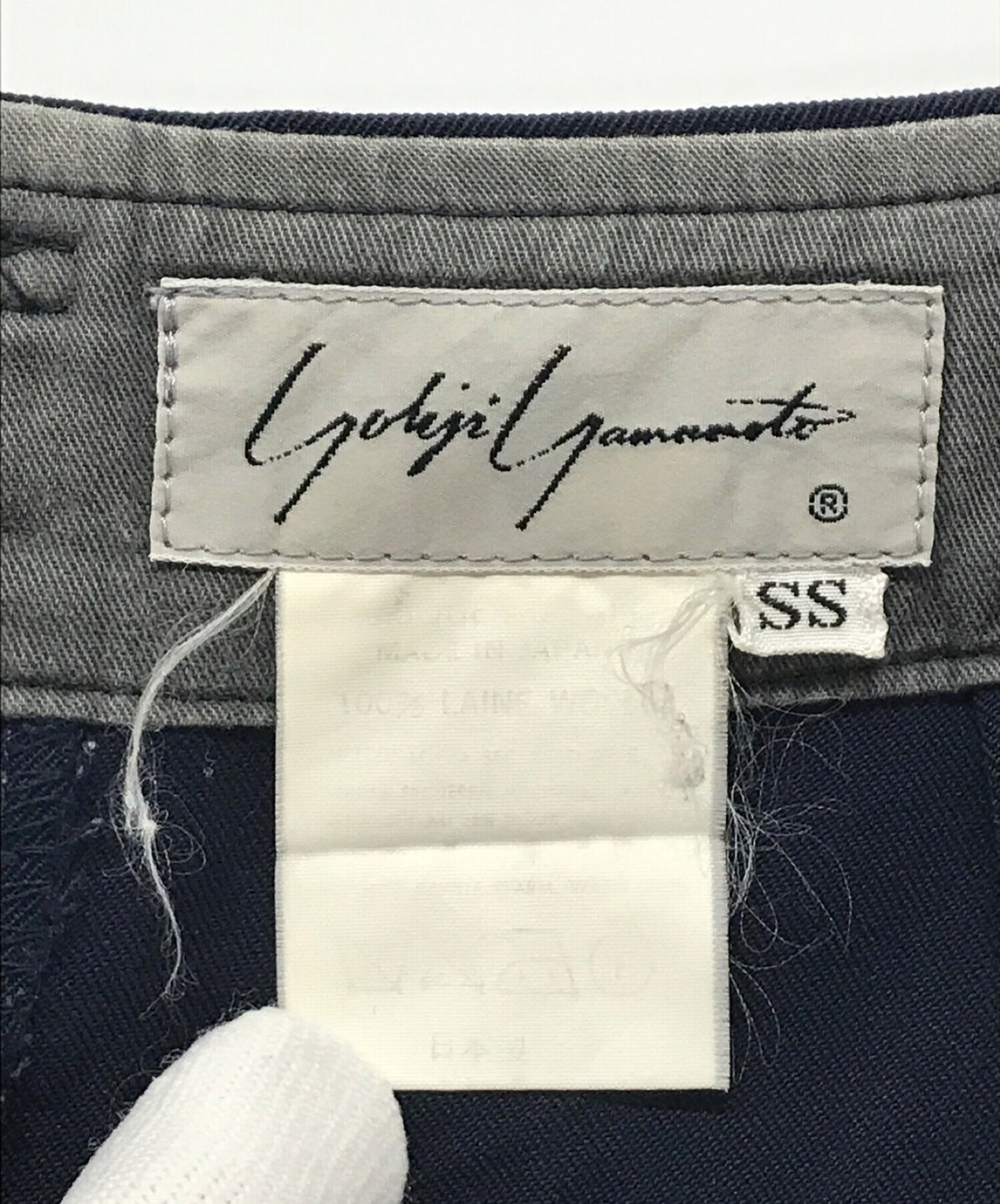 [Pre-owned] YOHJI YAMAMOTO Tucked tapered pants, slacks, round letter logo, estimated 80~90's 80's 90's archive