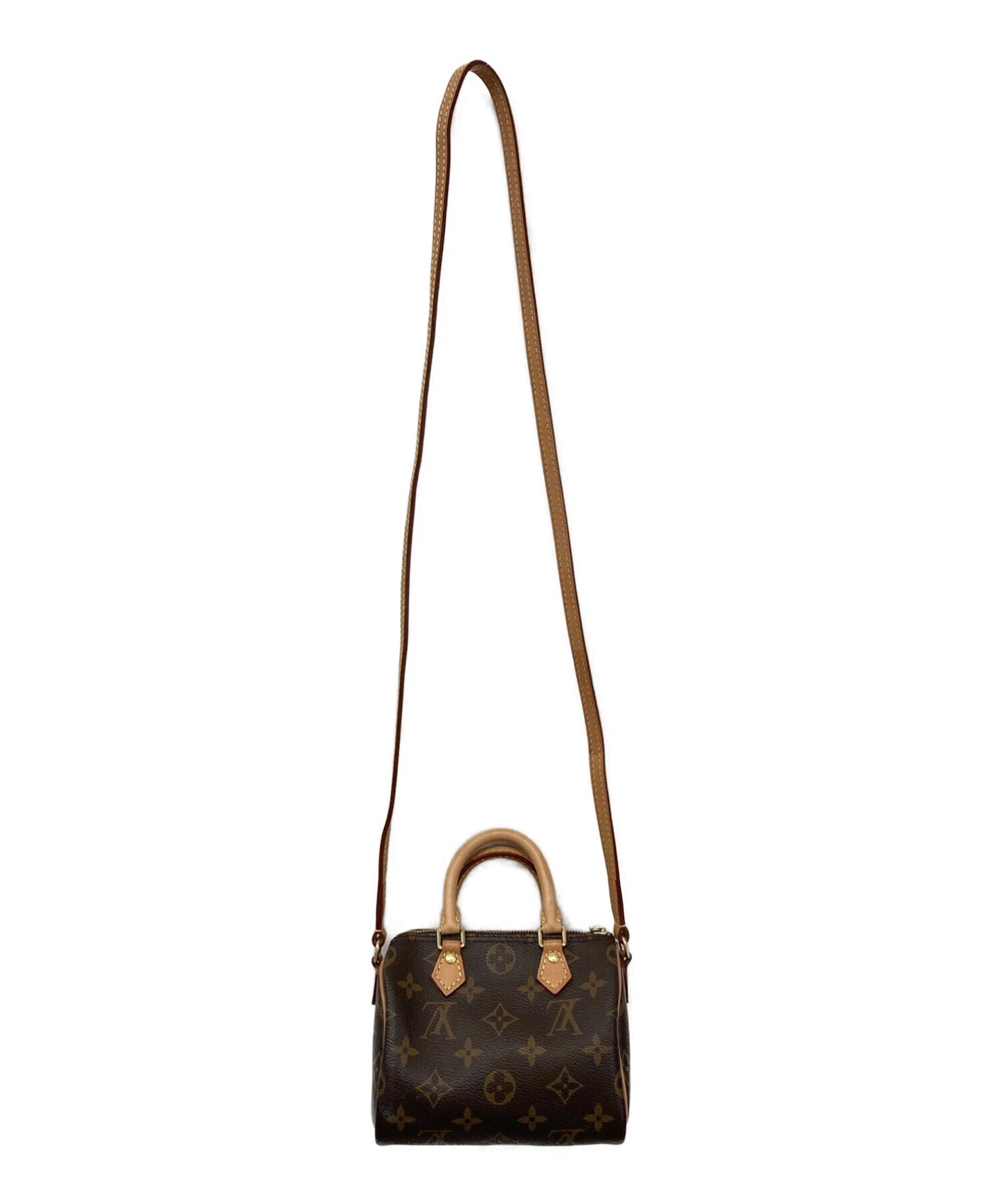 [Pre-owned] LOUIS VUITTON 2-way bag Nano Speedy M61252 Monogram Boston bag Shoulder bag M61252