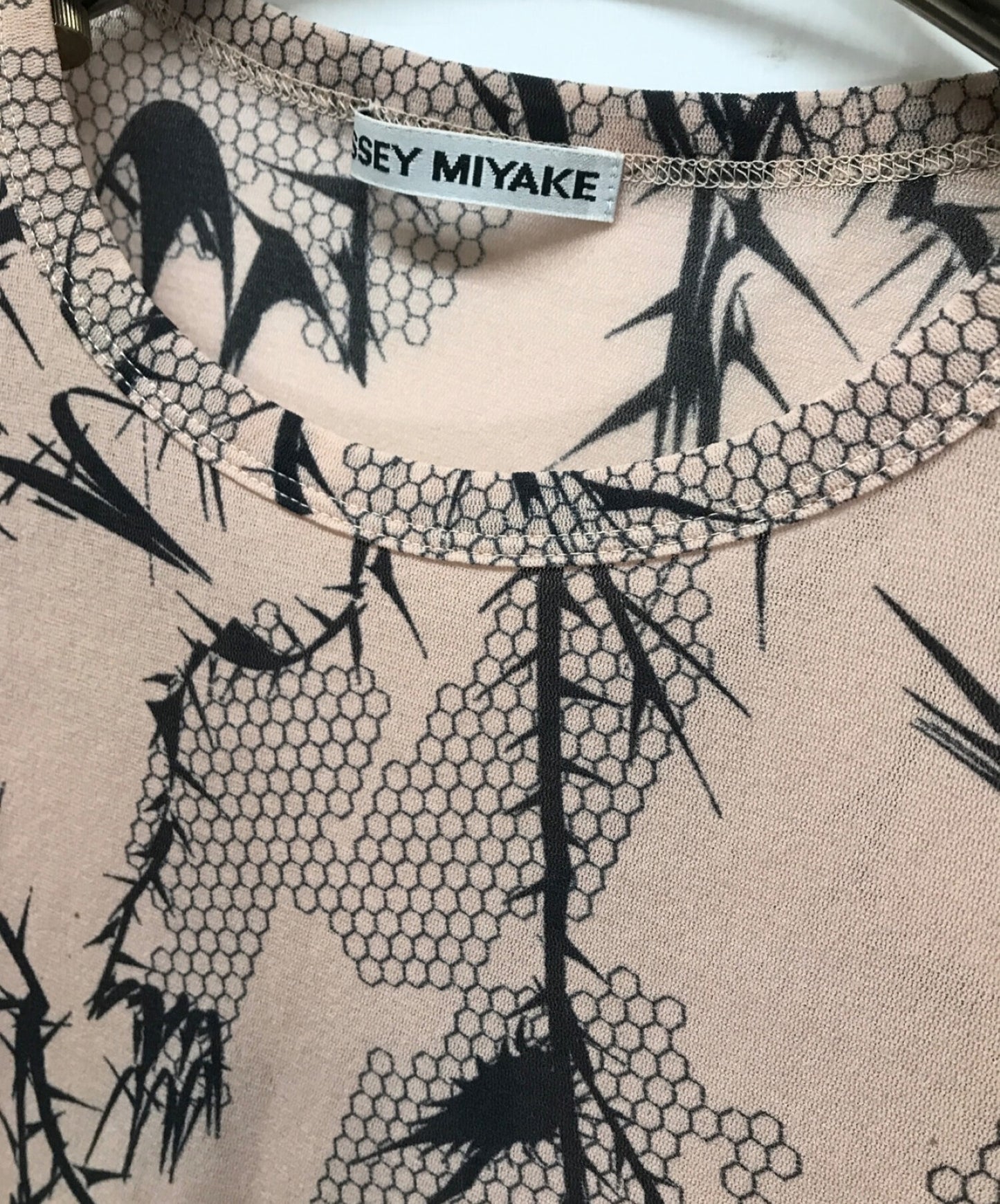 [Pre-owned] ISSEY MIYAKE Jersey blouse with rose motif / IM71JK055 / allover pattern IM71JK055