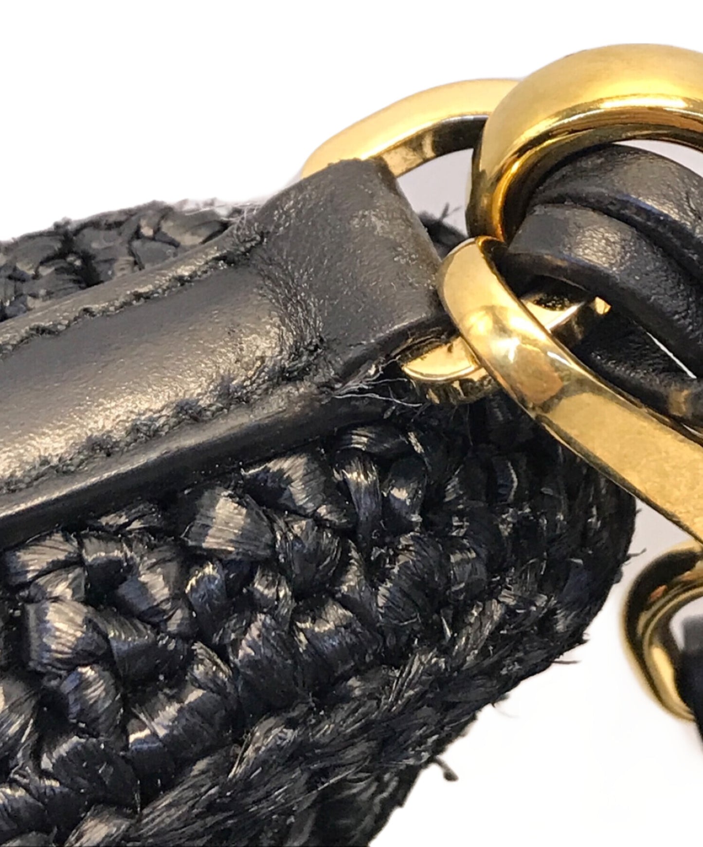 [Pre-owned] PRADA Re-Edition 2005 Raffia Chain Shoulder Bag Handbag PRADA Prada 1BH204 1BH204