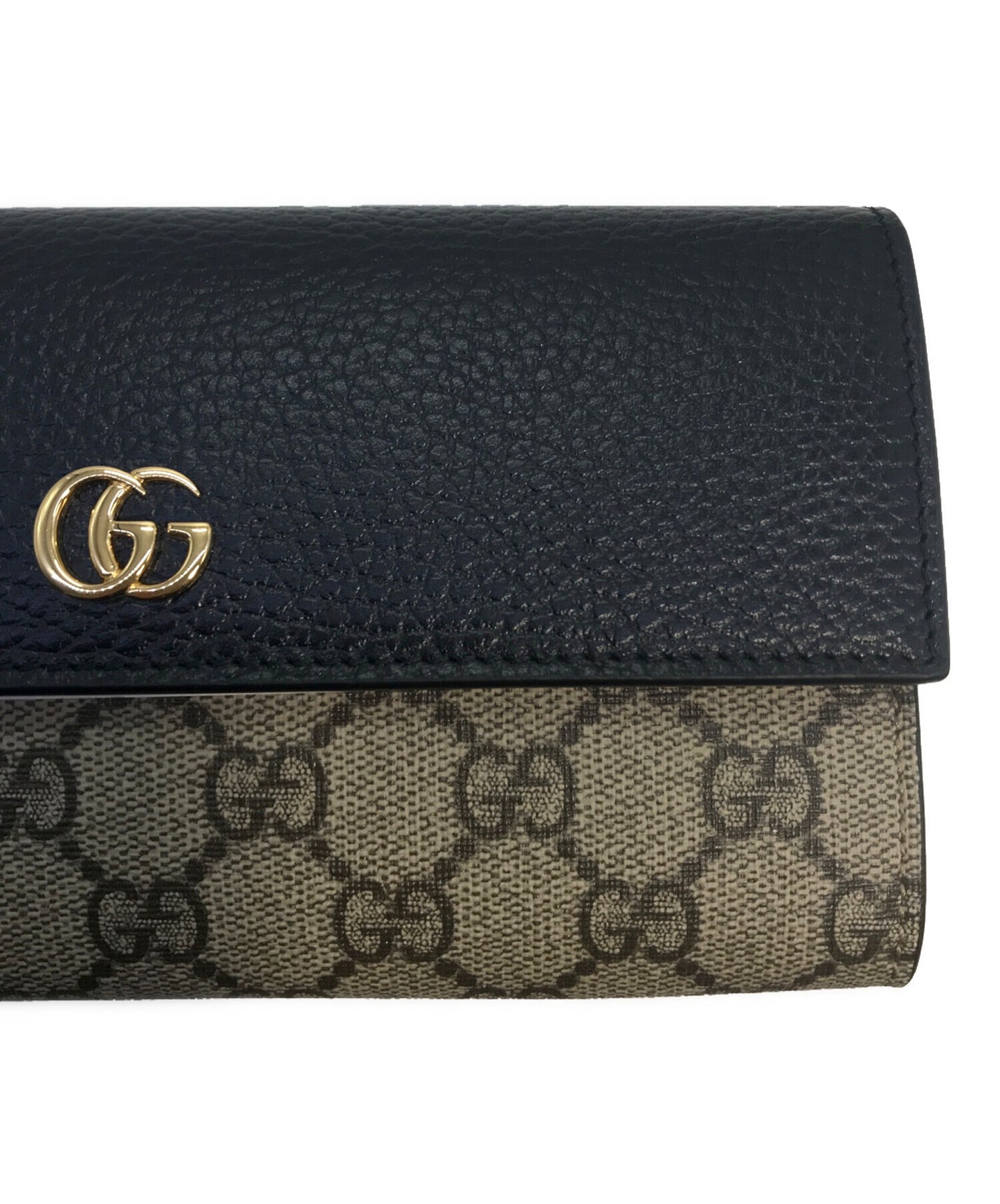 [Pre-owned] GUCCI Double G Bicolor Continental Wallet GG Marmont GUCCI Gucci Long Wallet Long Wallet 456116 456116