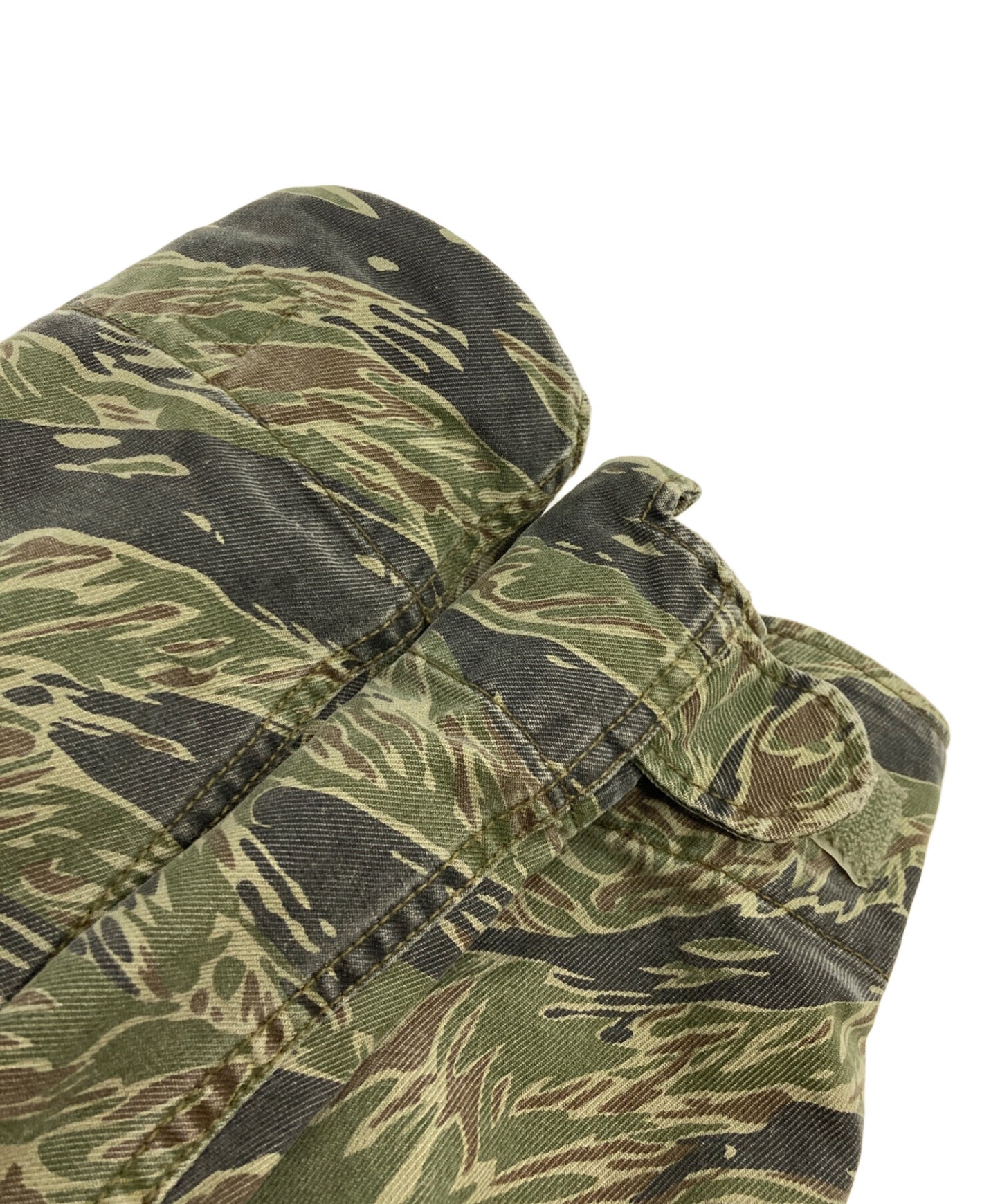 [Pre-owned] Hysteric Glamour Tiger camo military jacket with liner Hysteric Glamour Hysteric Glamour Olive 4AB-1012 with patch hood 4AB-1012