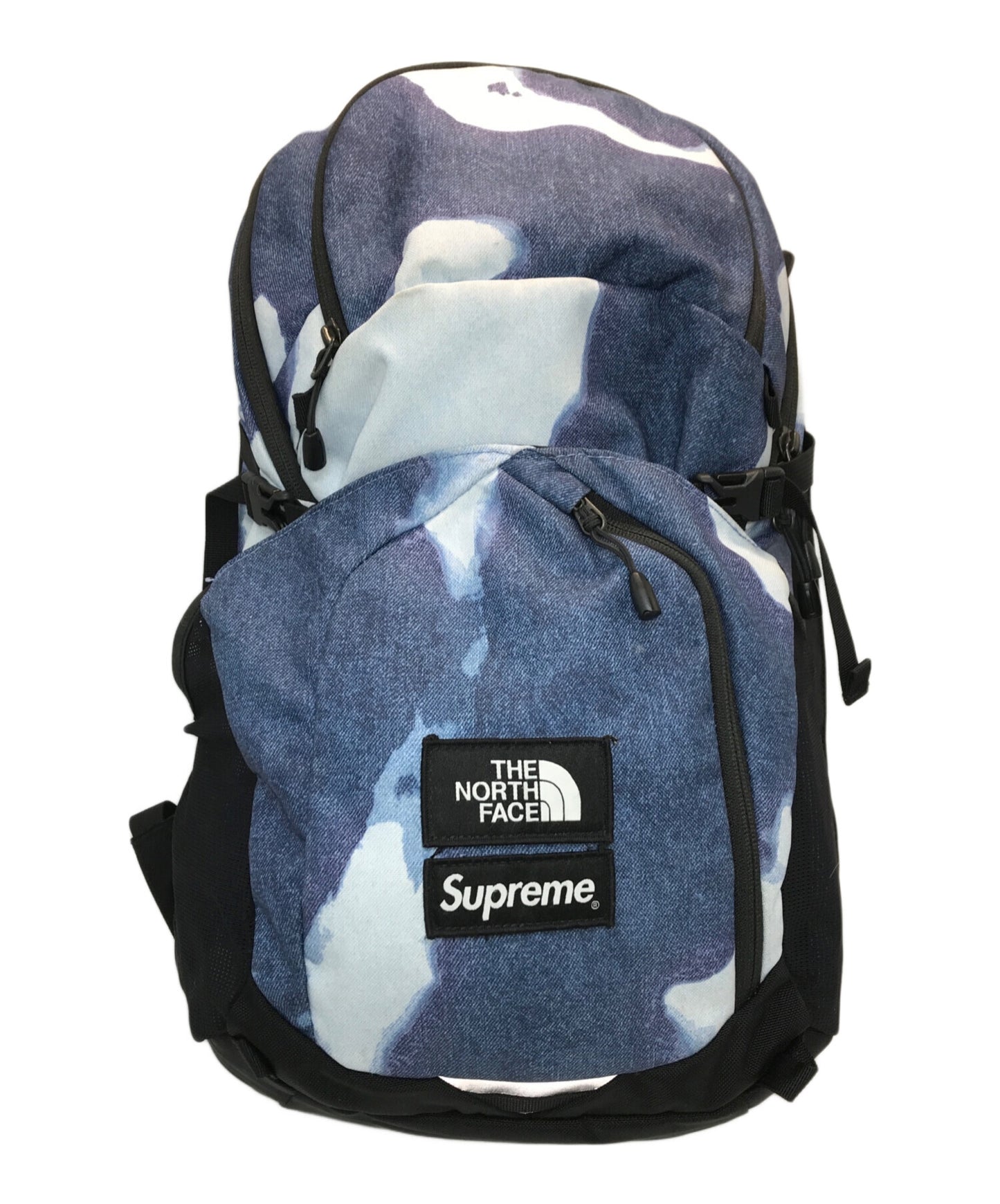 [Pre-owned] SUPREME Bleached Denim Print Pocono Backpack THE NORTH FACE Supreme The North Face Supreme TNF 21AW Fall/Winter 21 NM72155I NM72155I