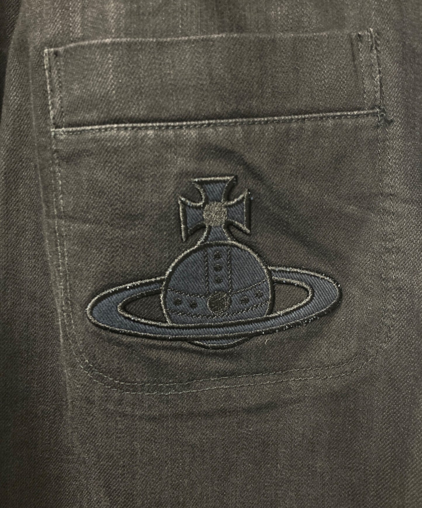 [Pre-owned] Vivienne Westwood RED LABEL Orb patch sarouel denim pants 16-12-792005 16-12-792005