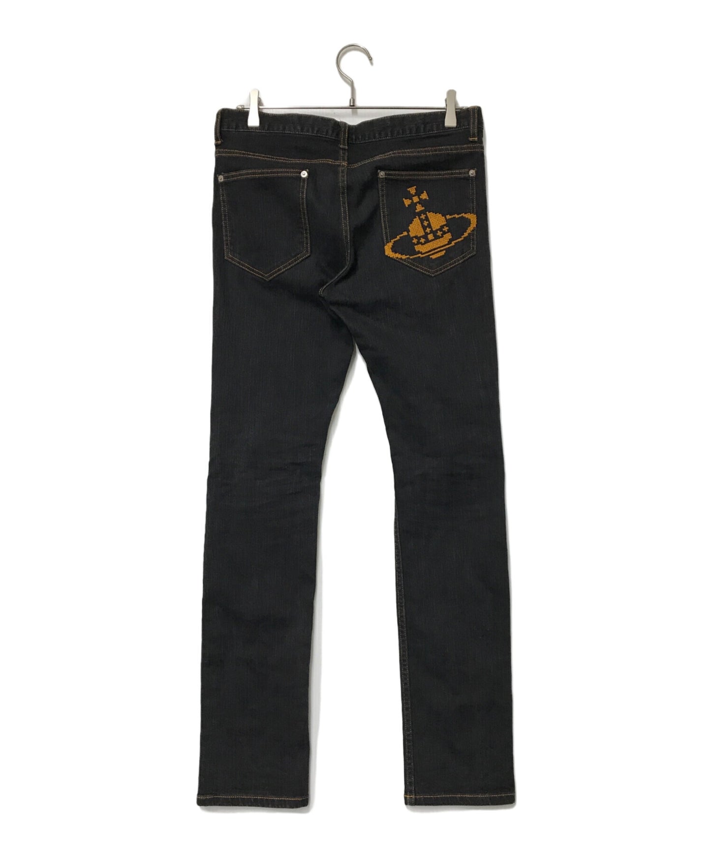 [Pre-owned] Vivienne Westwood man Orb Embroidery Tapered Denim / Y2K / Archive / VW-KQ-81702 VW-KQ-81702