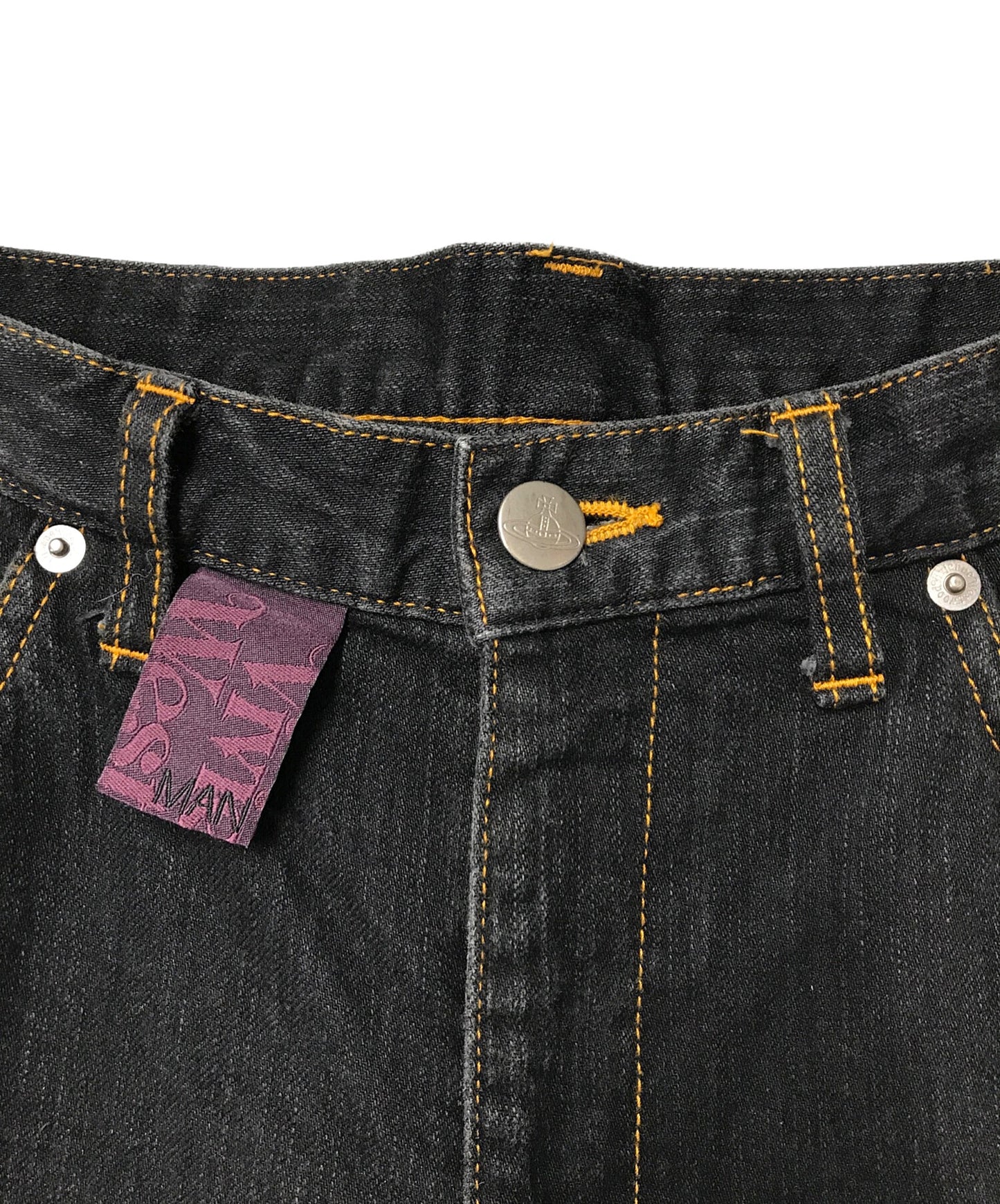 [Pre-owned] Vivienne Westwood man Orb Embroidery Tapered Denim / Y2K / Archive / VW-KQ-81702 VW-KQ-81702