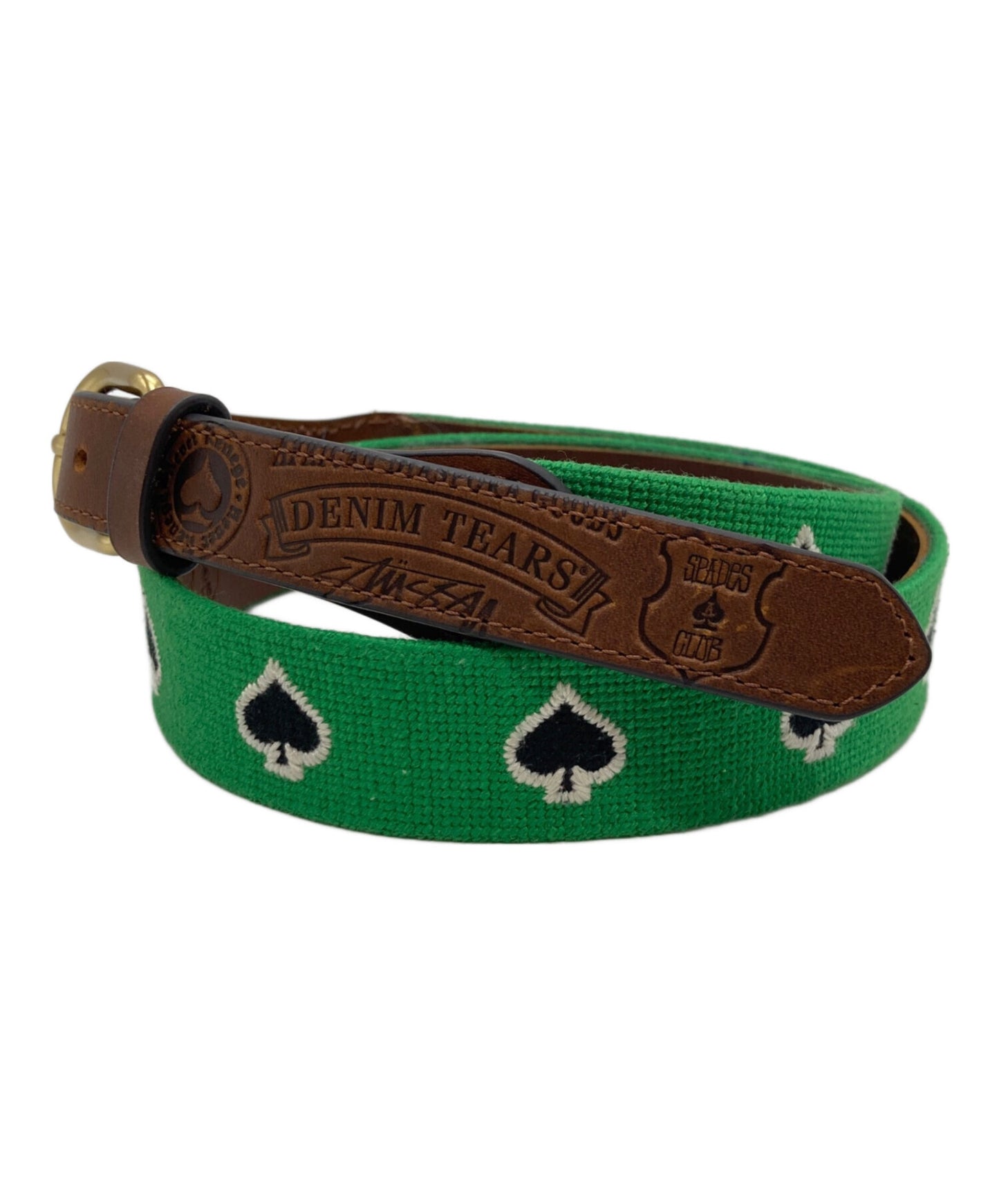[Pre-owned] stussy Needle Point Belt in brown