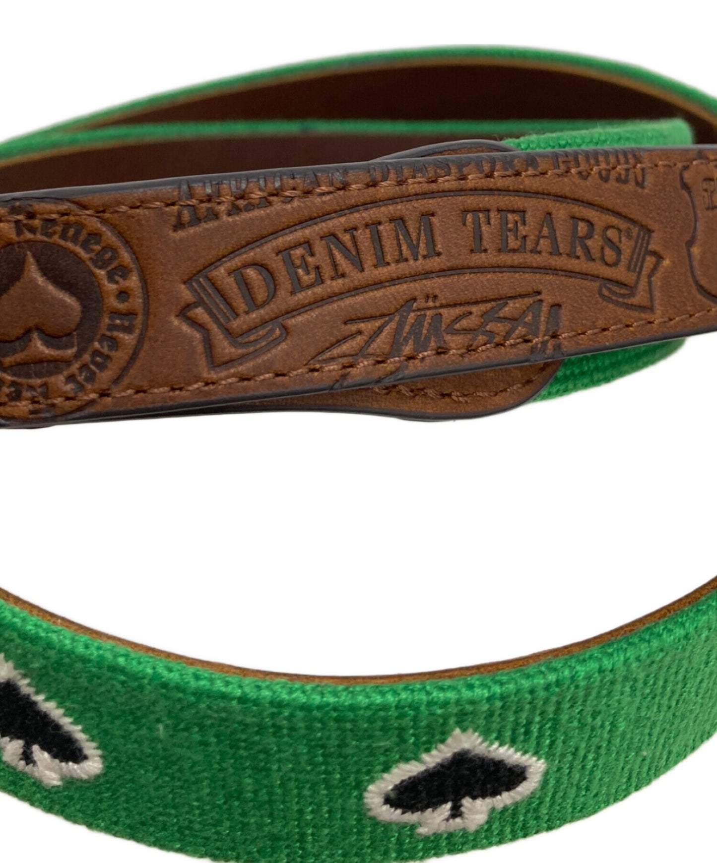 [Pre-owned] stussy Needle Point Belt in brown