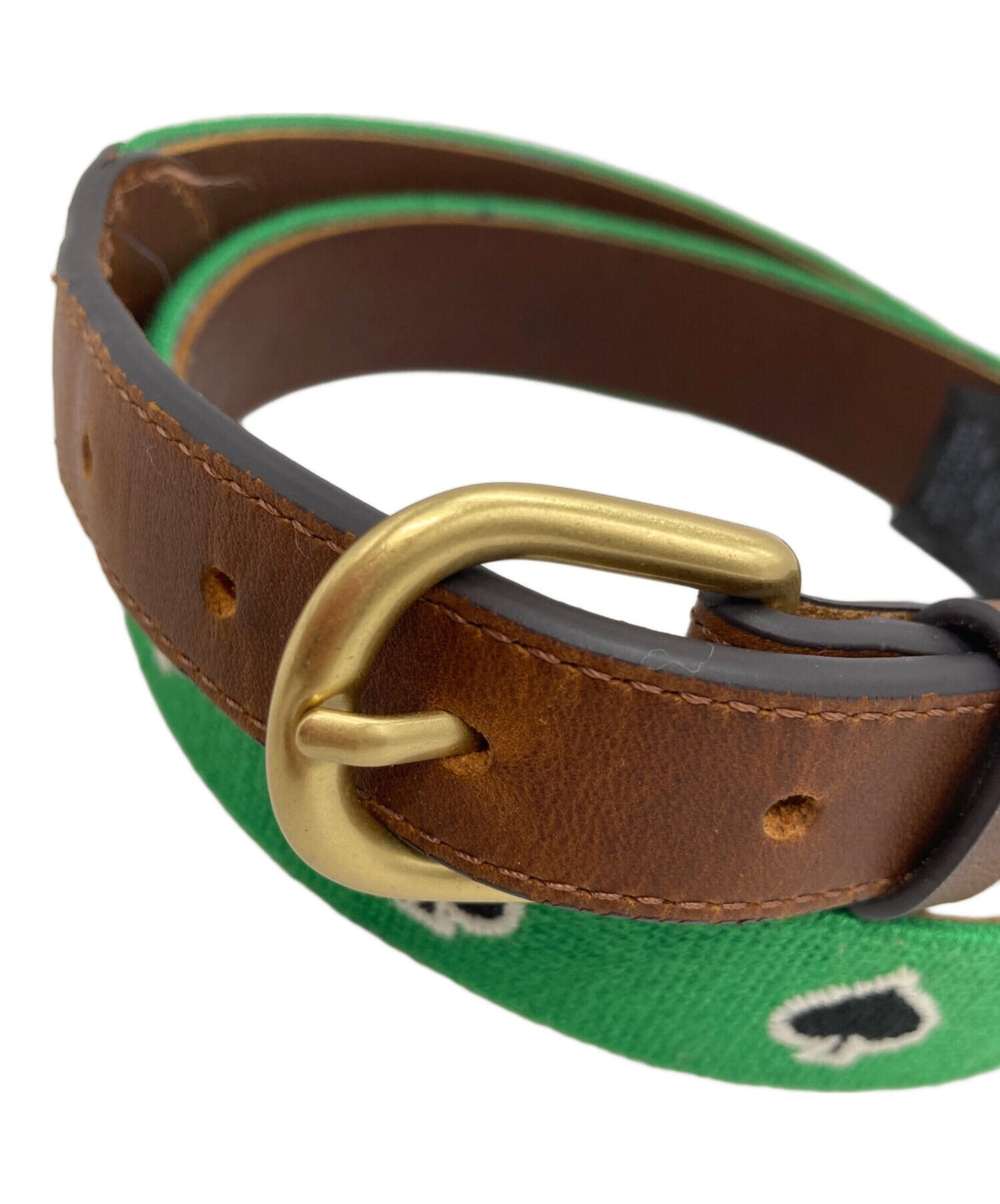 [Pre-owned] stussy Needle Point Belt in brown