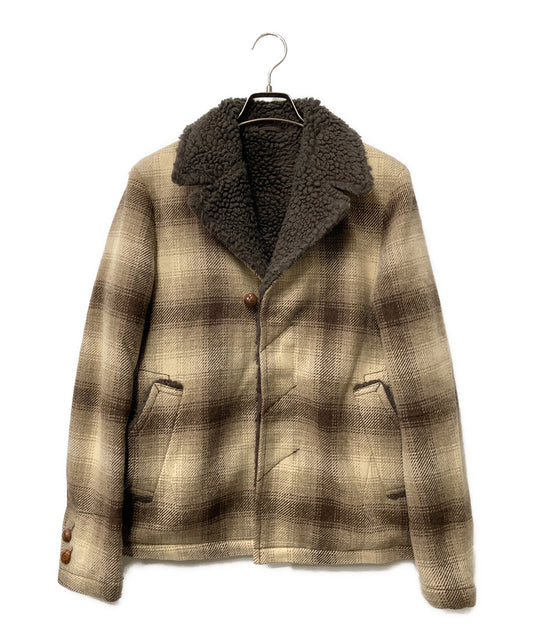 [Pre-owned] NUMBER (N)INE 08AW Check Boa Jacket F08-NJ021 Archive F08-NJ021