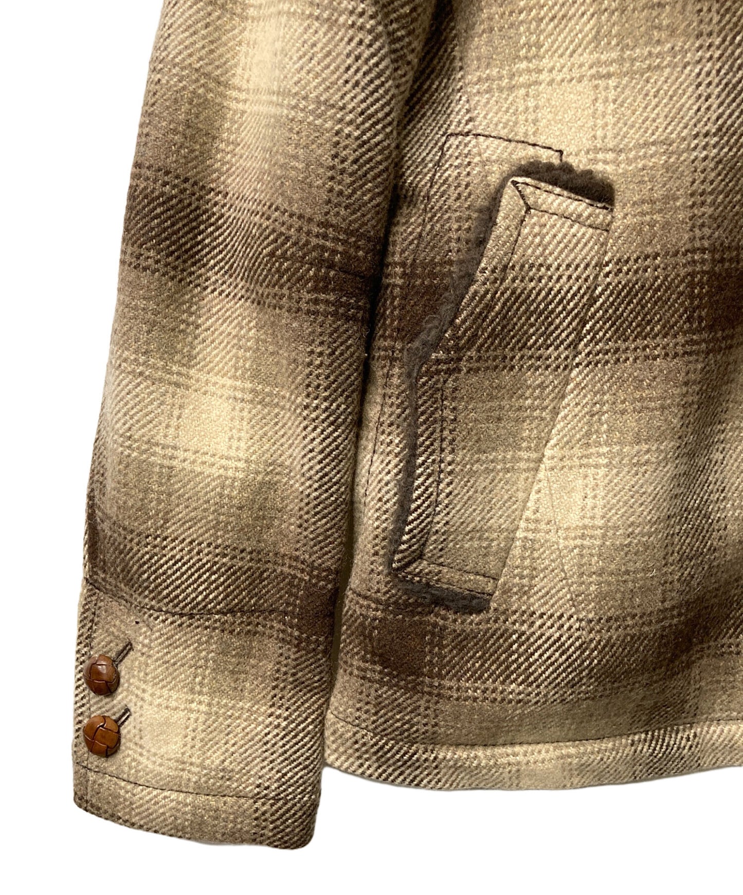 [Pre-owned] NUMBER (N)INE 08AW Check Boa Jacket F08-NJ021 Archive F08-NJ021