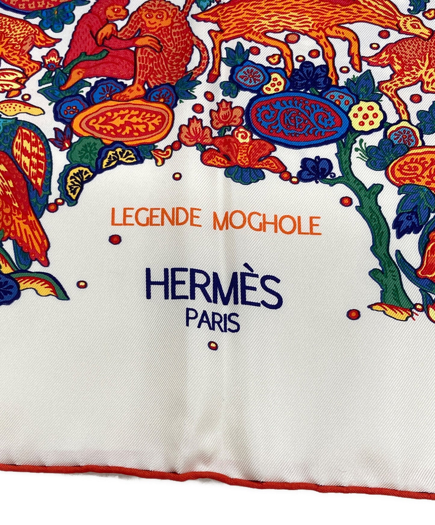 [Pre-owned] HERMES Carré 90 LEGENDE MOGHOL / Legend of Mughal Scarf with all over pattern