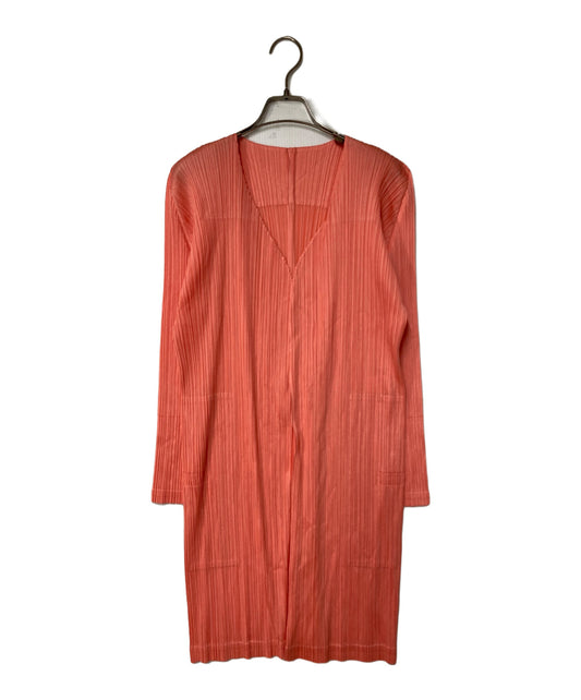 [Pre-owned] PLEATS PLEASE Pleated Long Cardigan V-Neck Cardigan Topper Cardigan PP33JA142 PP33JA142