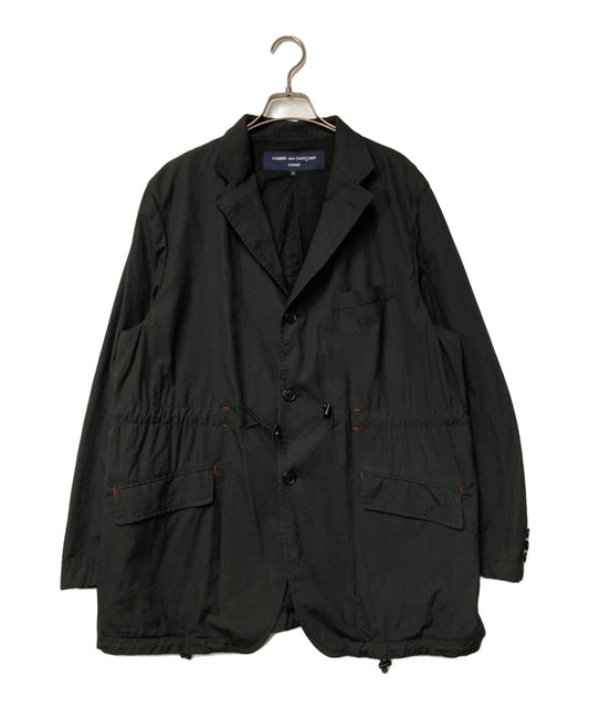 [Pre-owned] COMME des GARCONS HOMME Stitch design drawcord tailored jacket with red stitching HE-J028 HE-J028