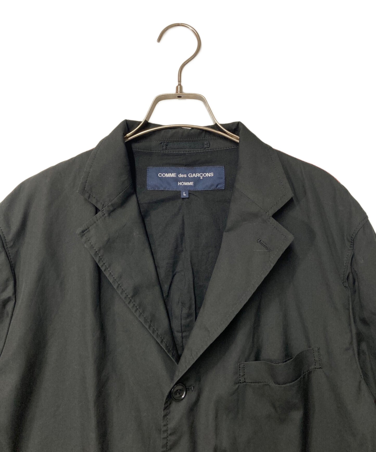 [Pre-owned] COMME des GARCONS HOMME Stitch design drawcord tailored jacket with red stitching HE-J028 HE-J028