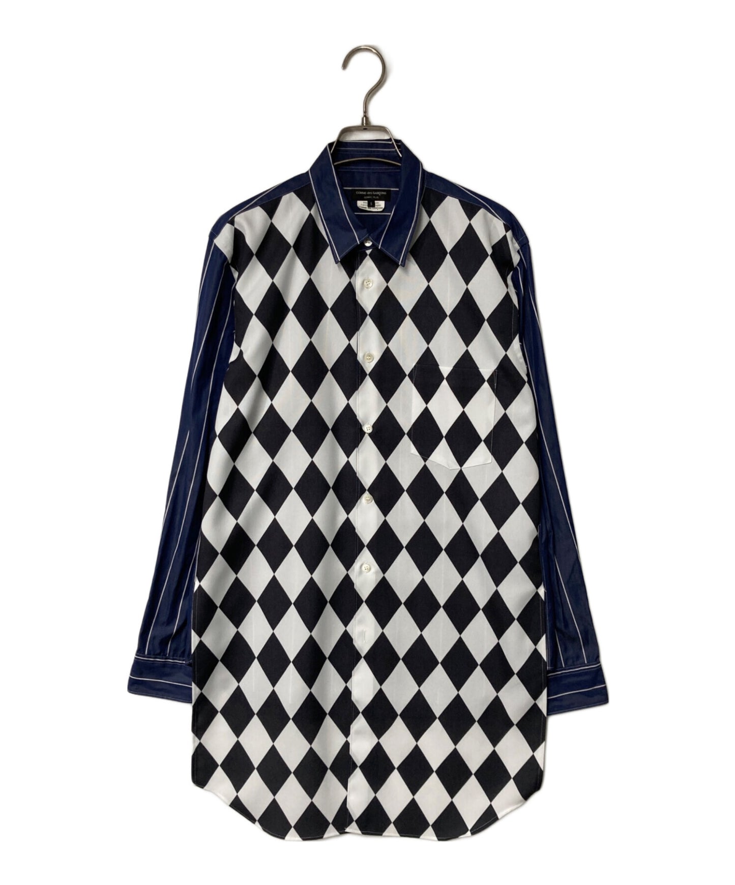 [Pre-owned] COMME des GARCONS HOMME PLUS Striped layered long shirt round cut PF-B015 PF-B015