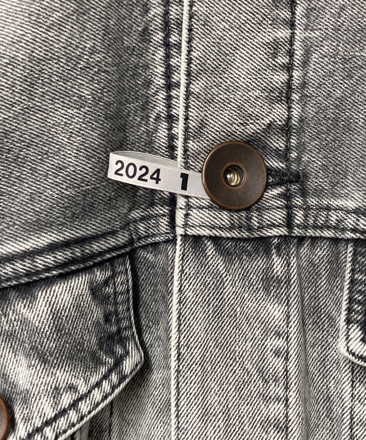 [Pre-owned] Maison MIHARA YASUHIRO Cache-coeur loose denim blouson denim jacket double pockets G-jan processed 24SS B12BL041 B12BL041
