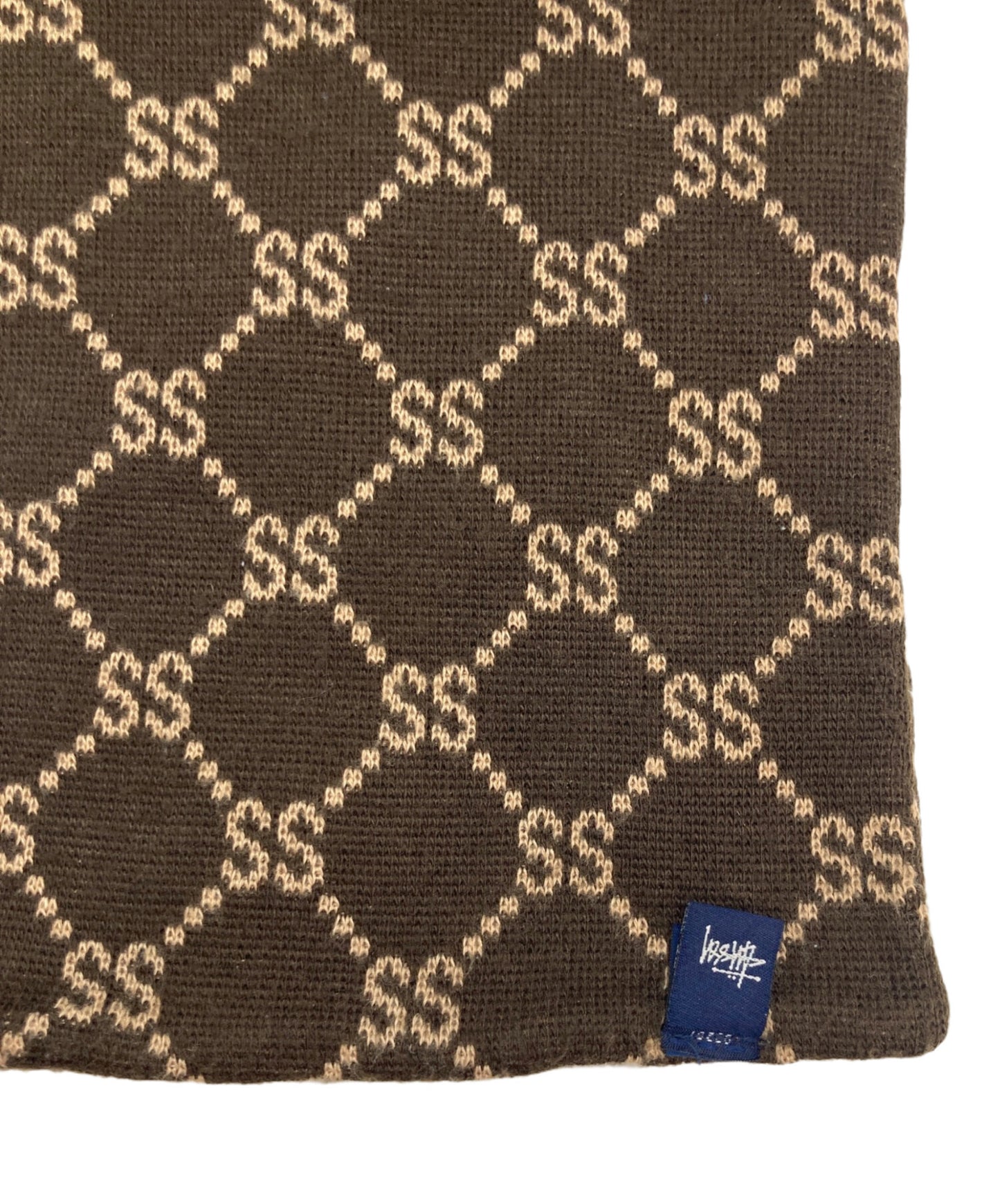 [Pre-owned] stussy '90s Monogram Scarf, Navy Tag