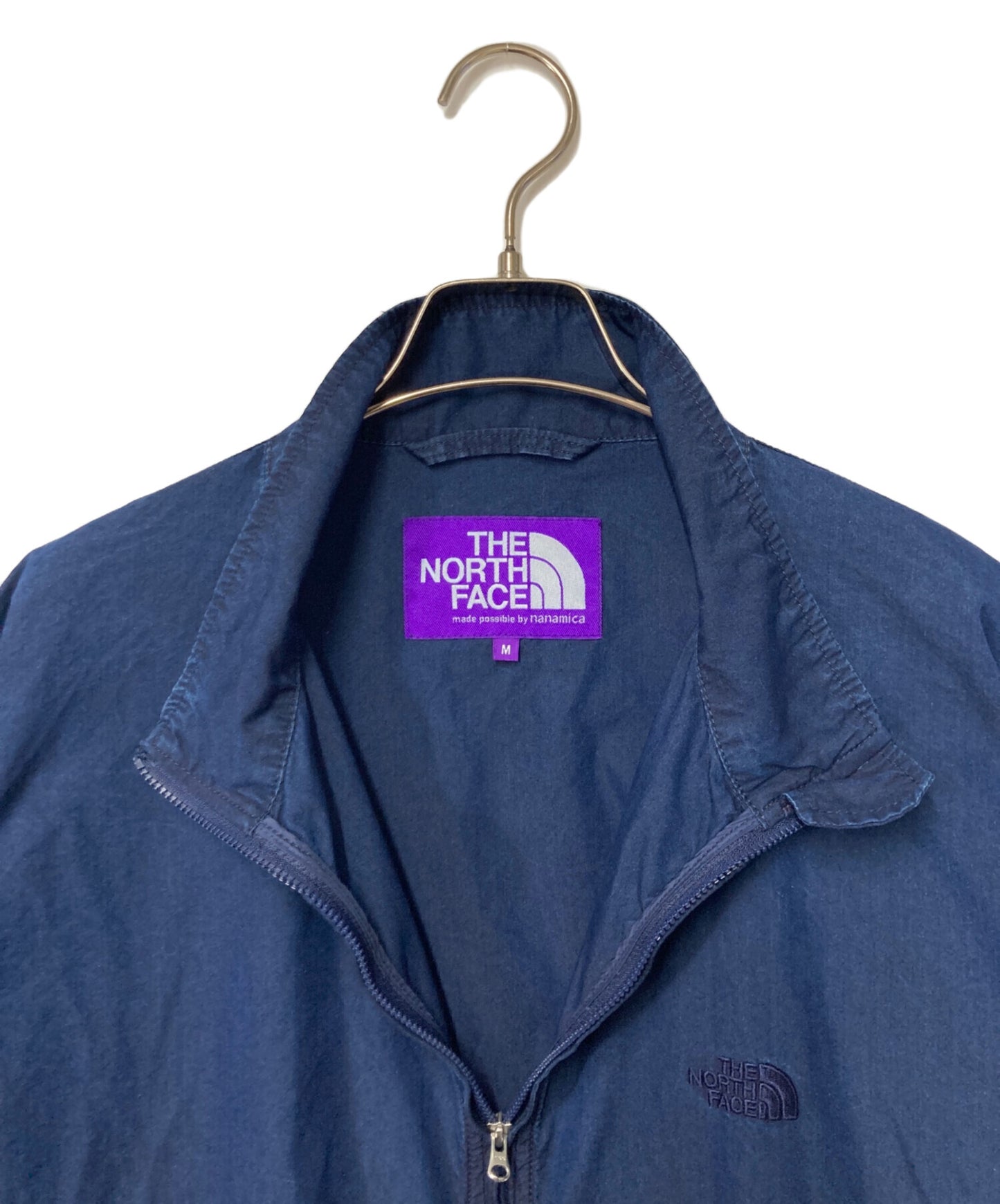 [Pre-owned] THE NORTHFACE PURPLELABEL Indigo Field Track Jacket - Embroidered Logo, Zip-Up Jacket, Hem Drawcord - N25SA022 N25SA022