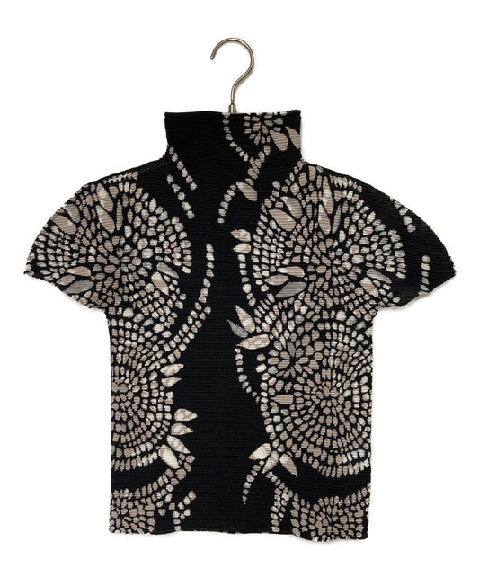 [Pre-owned] me ISSEY MIYAKE All-Over Print Pleated T-Shirt MI41FK525 MI41FK525