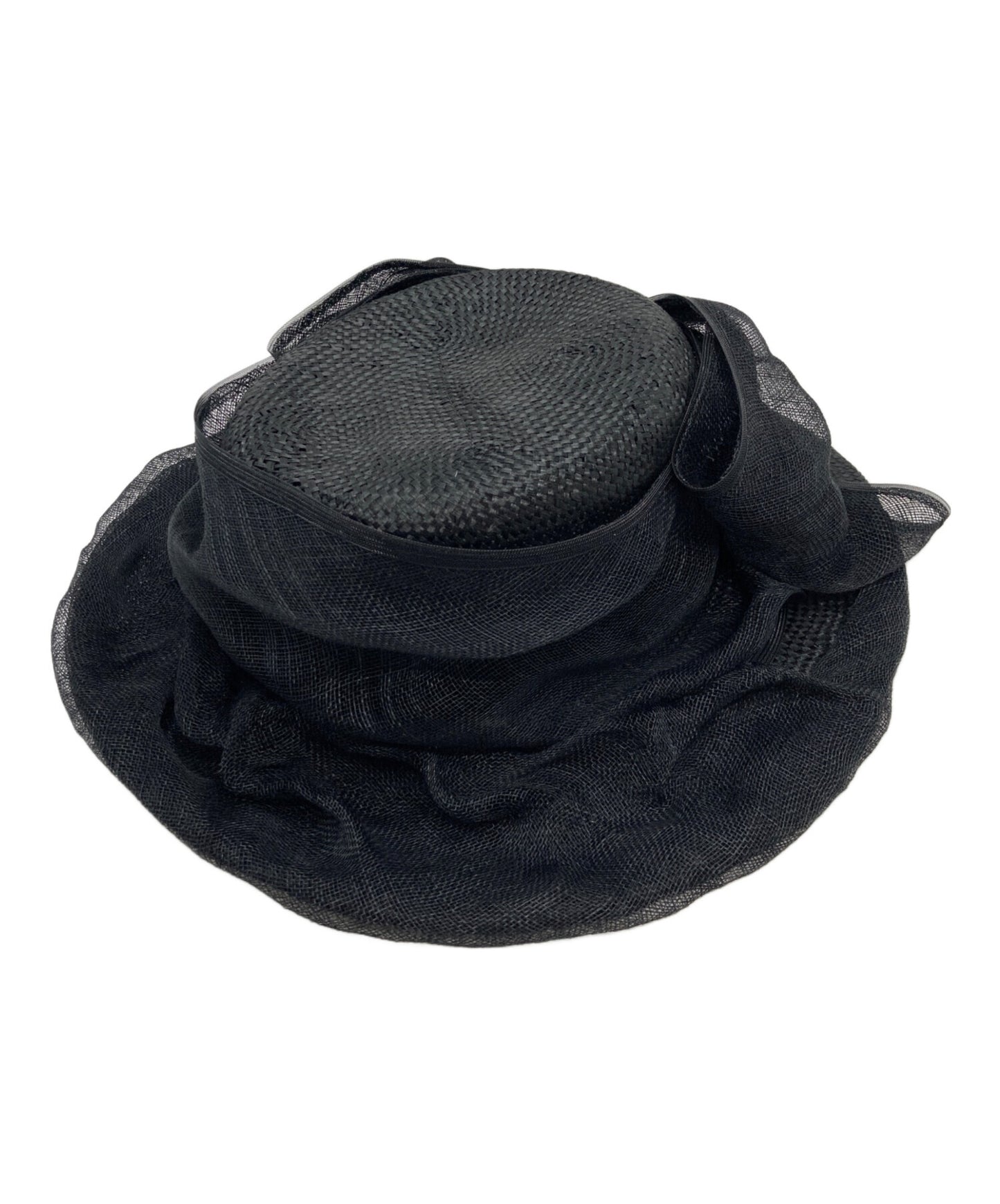 [Pre-owned] JUNYA WATANABE COMME des GARCONS Kenma Grass × Chinese Bamboo Bucket Hat with Back Ribbon—Everyday Resort Style JQ-K604