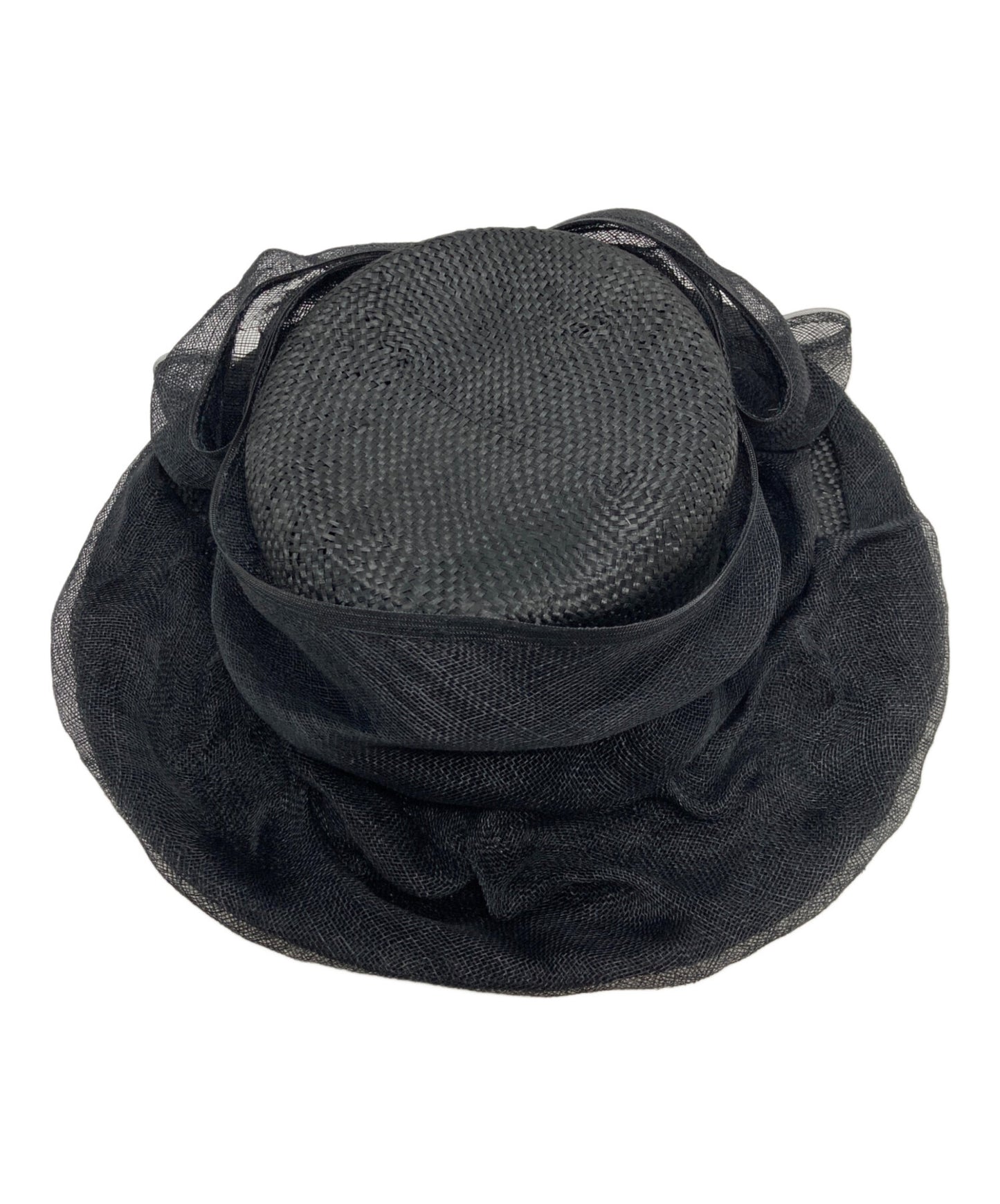 [Pre-owned] JUNYA WATANABE COMME des GARCONS Kenma Grass × Chinese Bamboo Bucket Hat with Back Ribbon—Everyday Resort Style JQ-K604