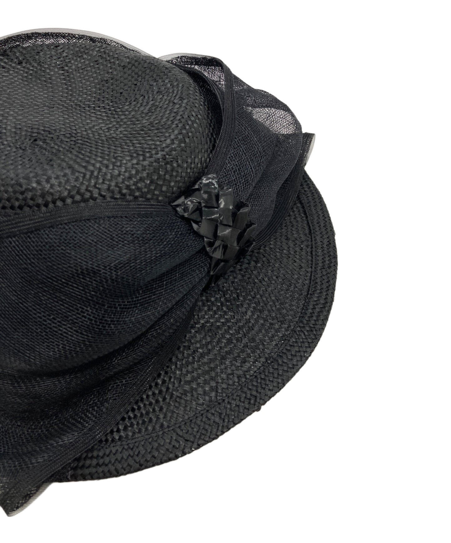 [Pre-owned] JUNYA WATANABE COMME des GARCONS Kenma Grass × Chinese Bamboo Bucket Hat with Back Ribbon—Everyday Resort Style JQ-K604
