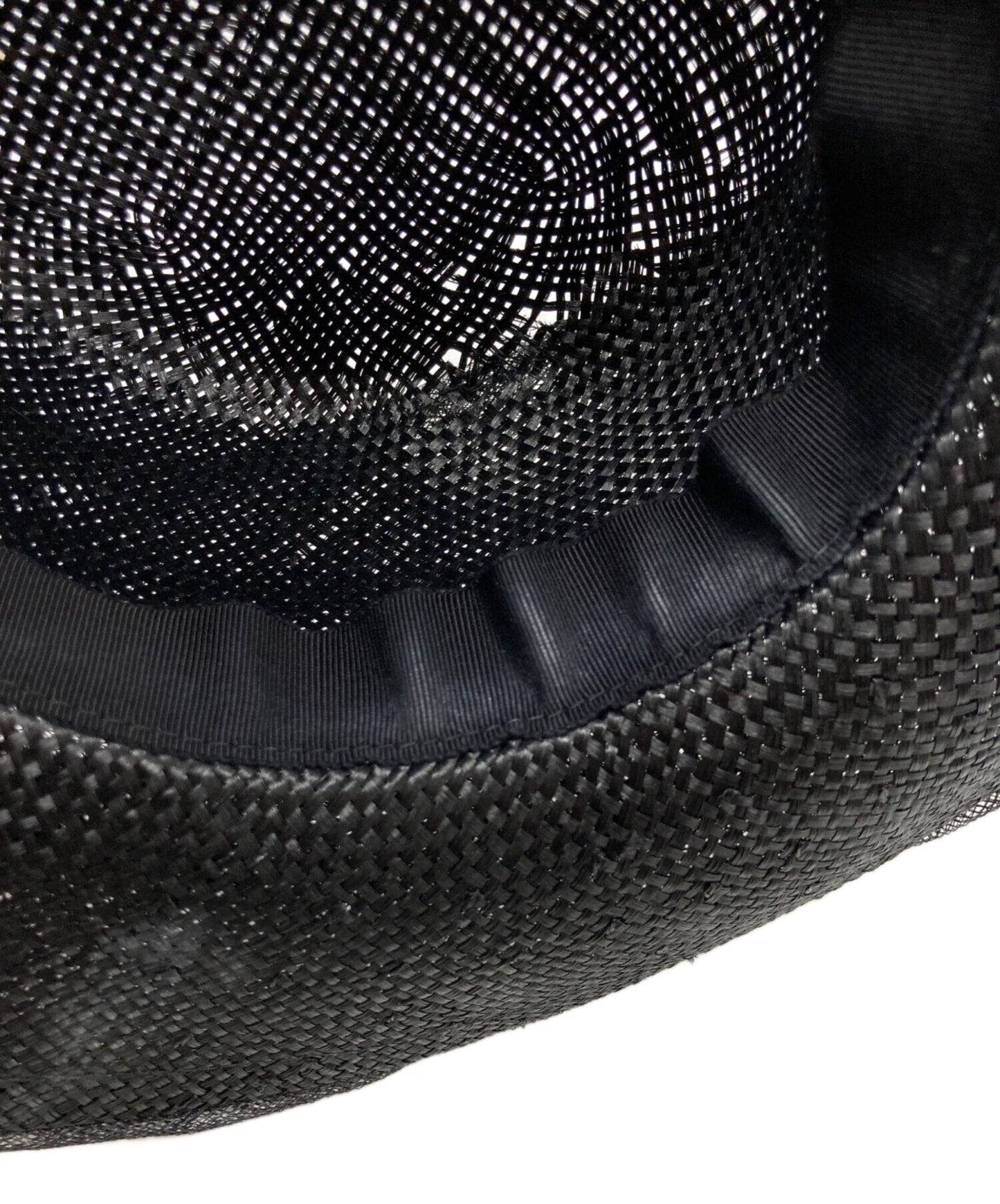 [Pre-owned] JUNYA WATANABE COMME des GARCONS Kenma Grass × Chinese Bamboo Bucket Hat with Back Ribbon—Everyday Resort Style JQ-K604