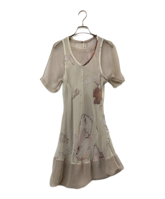[Pre-owned] COMME des GARCONS 91SS Archive All-Pattern Sheer Layered Dress GO-11044S