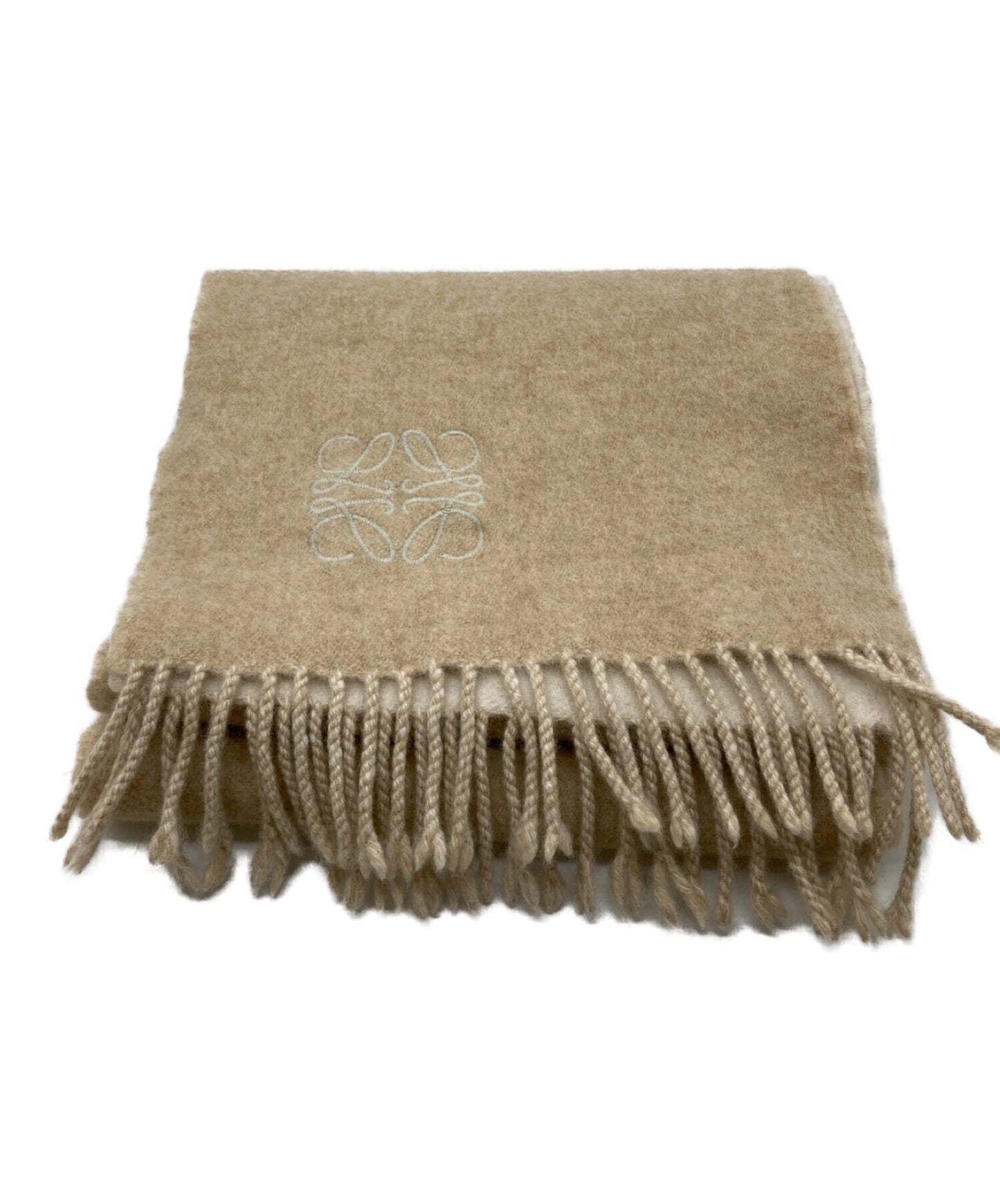 [Pre-owned] LOEWE Wool Cashmere Anagram Scarf