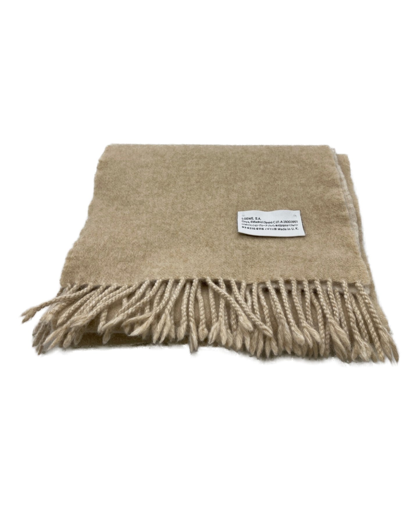 [Pre-owned] LOEWE Wool Cashmere Anagram Scarf